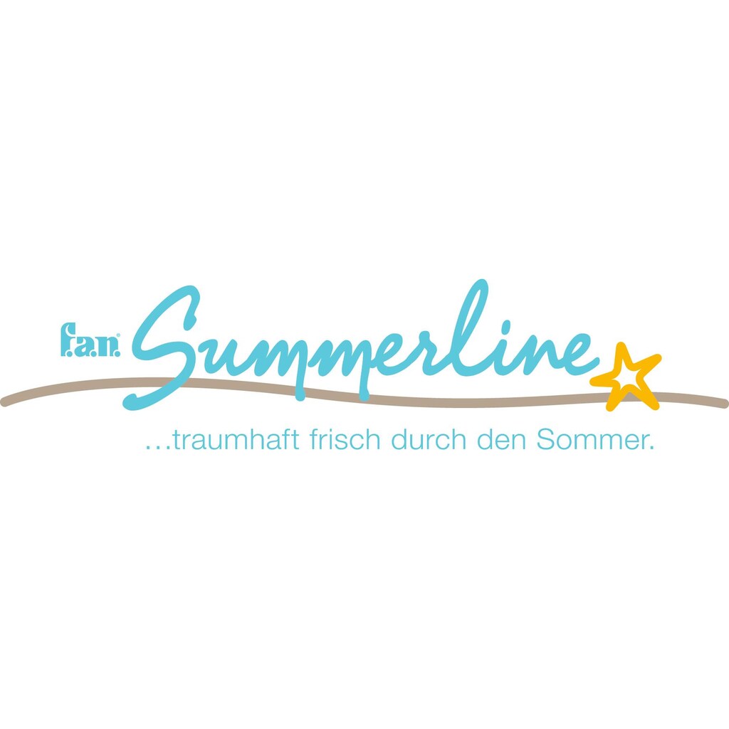 f.a.n. Schlafkomfort Microfaserbettdecke »f.a.n. Summerline Summerfresh«, leicht, Bezug 100% Baumwolle, (1 St.)