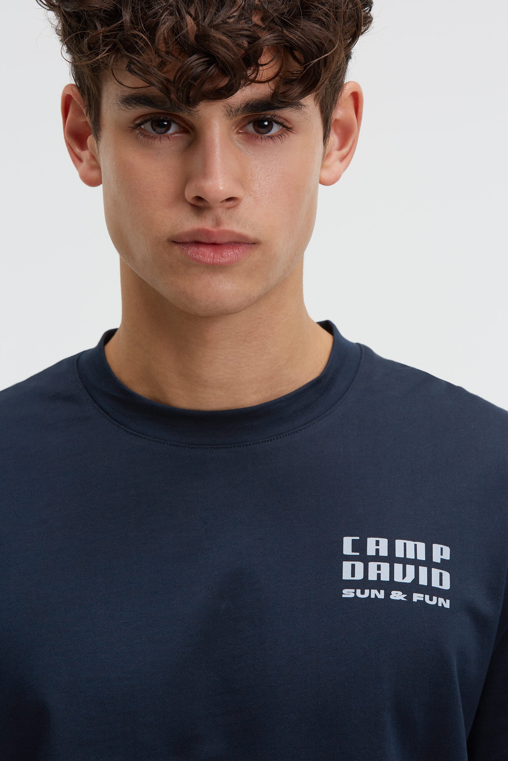 CAMP DAVID Rundhalsshirt aus Baumwolle
