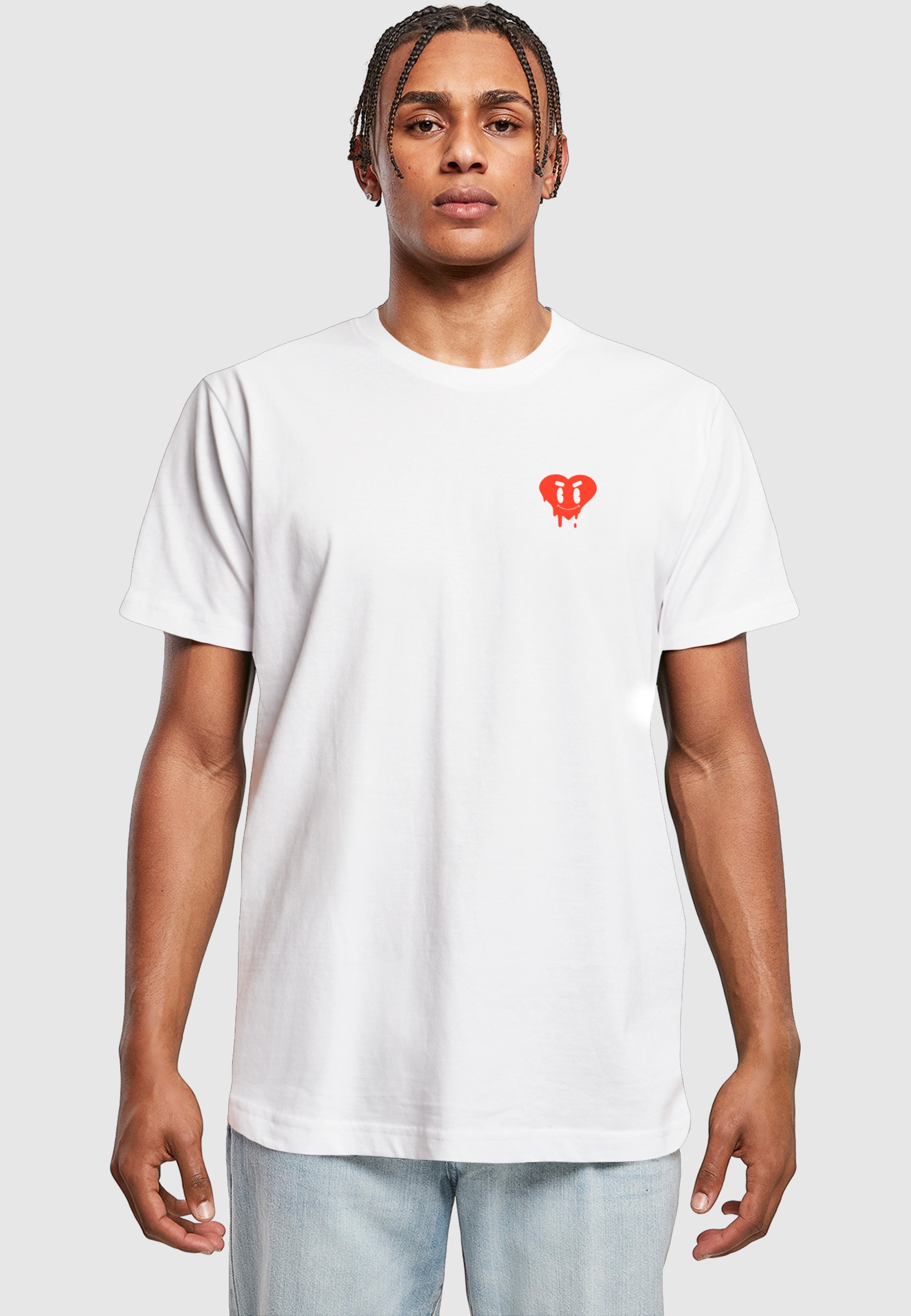 MisterTee T-Shirt »MisterTee Herren Smiley Drip Tee« 1 Stk.