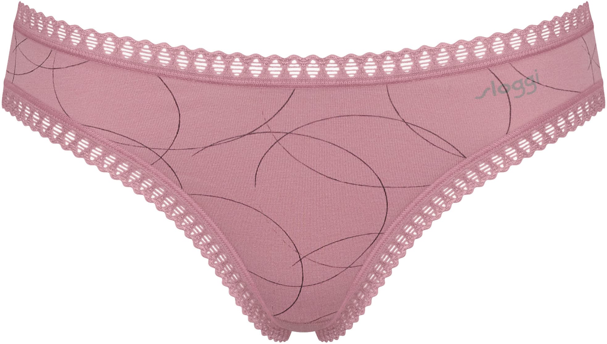 sloggi Slip »GO Crush Mini C3P«, (3er Pack), dehnbare Spitzendetails, uni, gemustert
