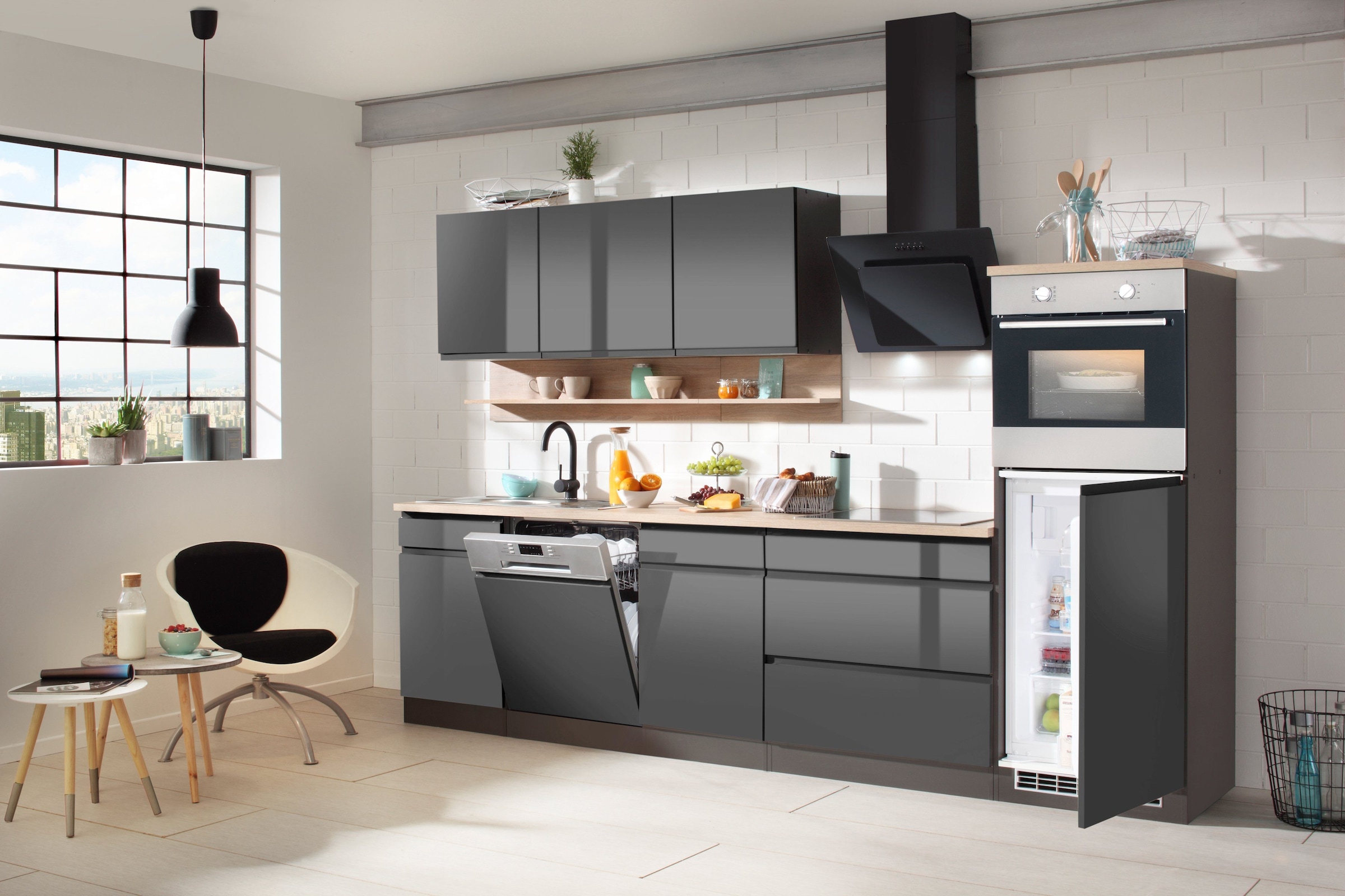 HELD MÖBEL Spülenschrank »Virginia«, 110 cm breit, inklusive Einbauspüle
