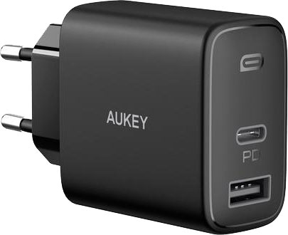 AUKEY USB-Ladegerät »PA-F3S Swift Charger Mix 32W Dual-Port Cube Plug Power«, (1 St.)