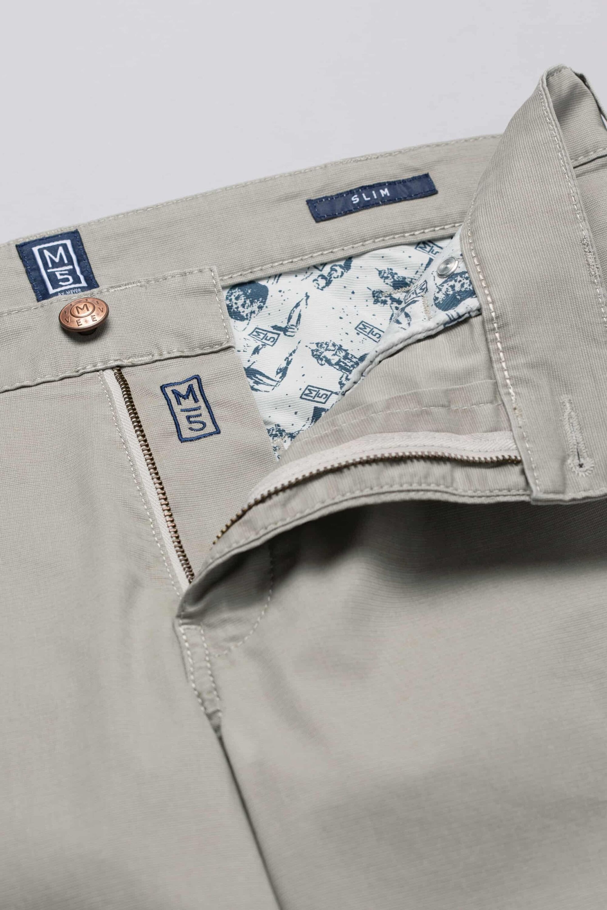 MEYER Chinos »M5 Slim«, aus Bio-Baumwolle