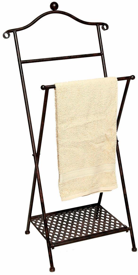 Freestanding Towel Rack brown