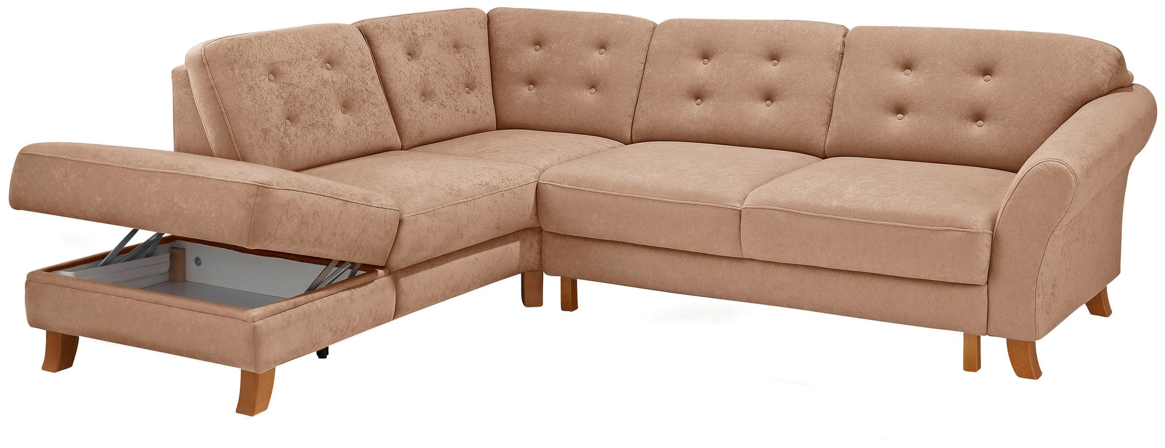 Home affaire Ecksofa »Trondheim L-Form«, mit Federkern