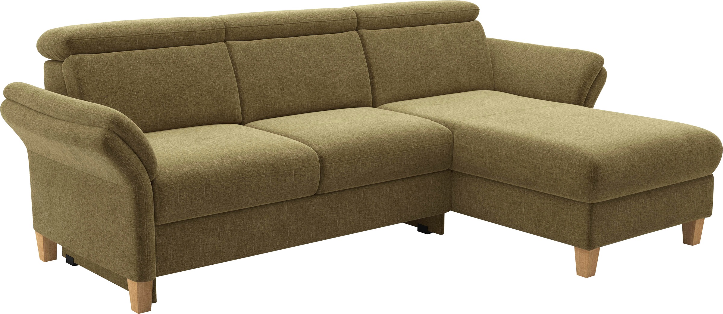 Thumbnail - Home affaire Ecksofa "Glendale, L-Form" inkl. Kopfteilverstellung, wahlweise mit Vorziehsitz und Bettkasten