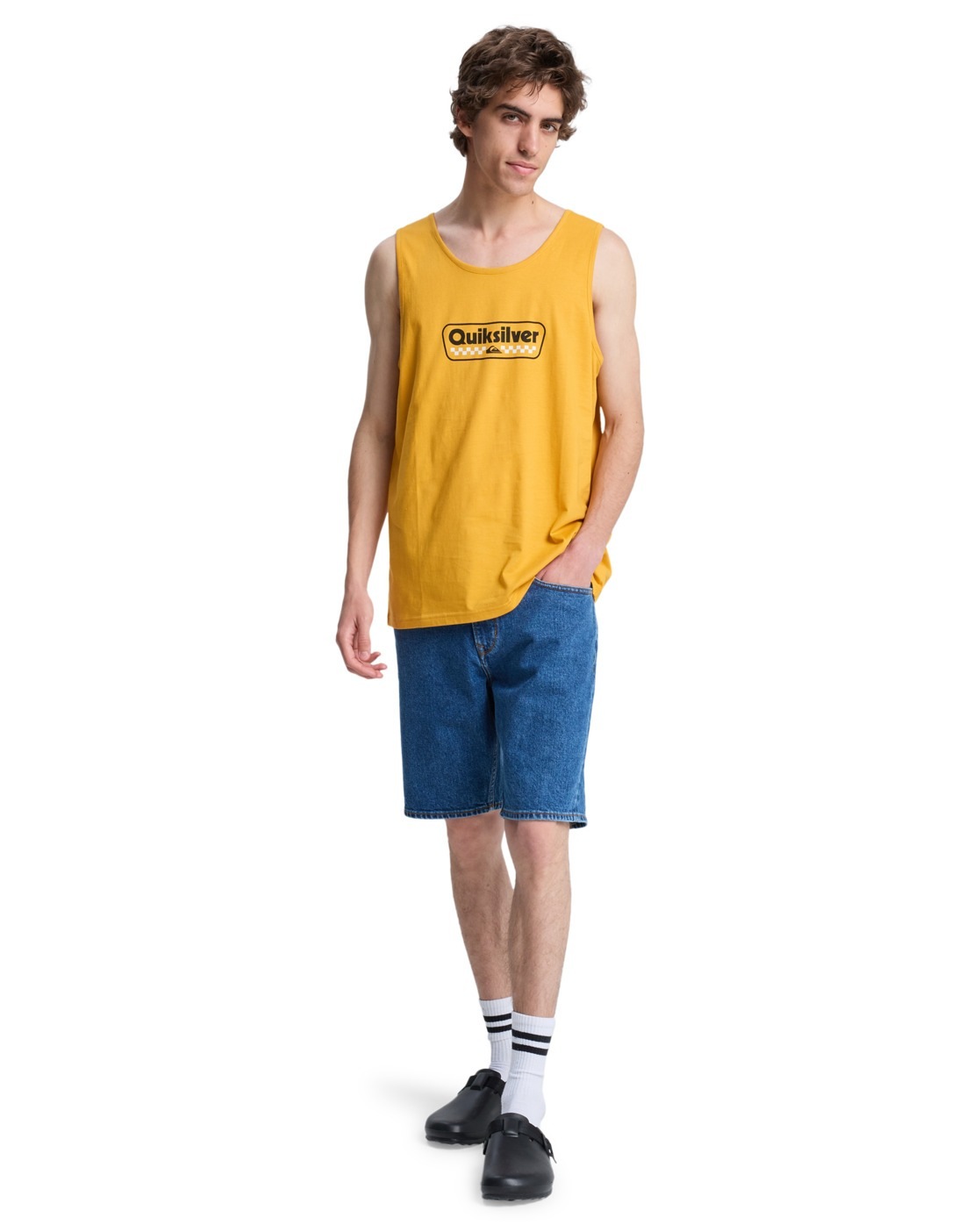 Tanktop QUIKSILVER "EV Starting Grid", Herren, Gr. S, mineral gelb, Obermaterial: 70% Walkfrottier, 30% Walkfrottier;, Tops Tanktop 3