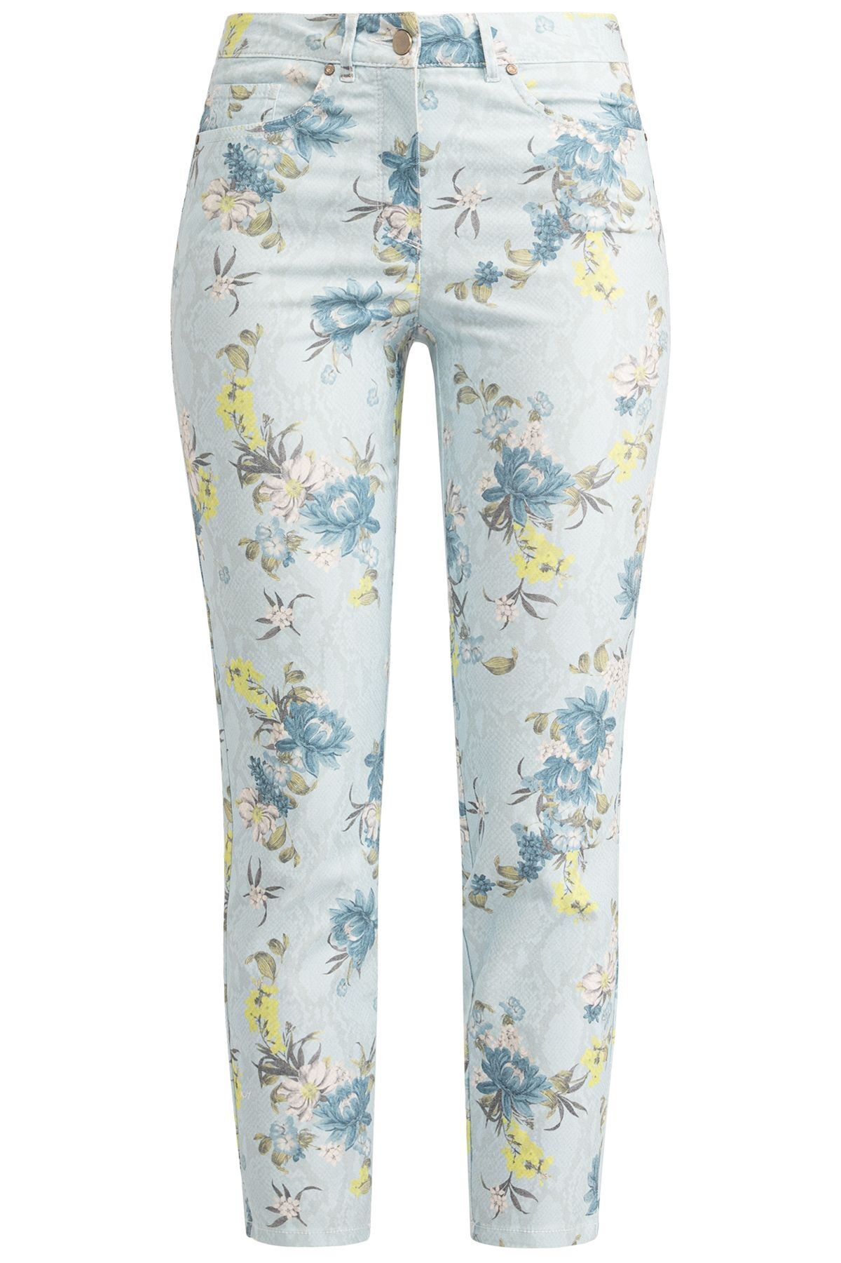 Recover Pants Stoffhose »Druckhose«, figurbetonte Form