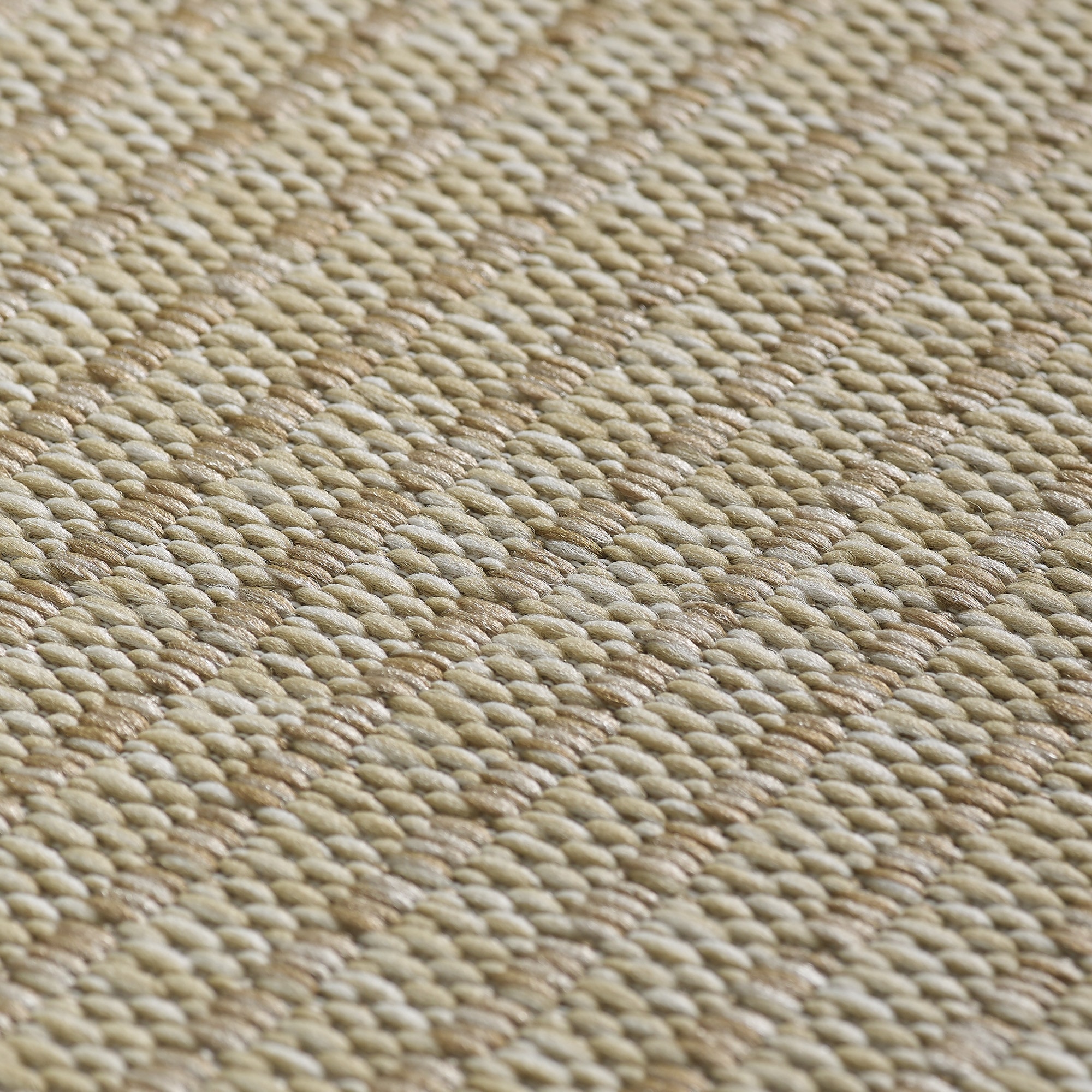 Ayyildiz Teppiche Outdoorteppich »GIZA 1410«, rund, 3 mm Höhe, In- und Outdoor, Wetterfest, Wasserabweisend, robust