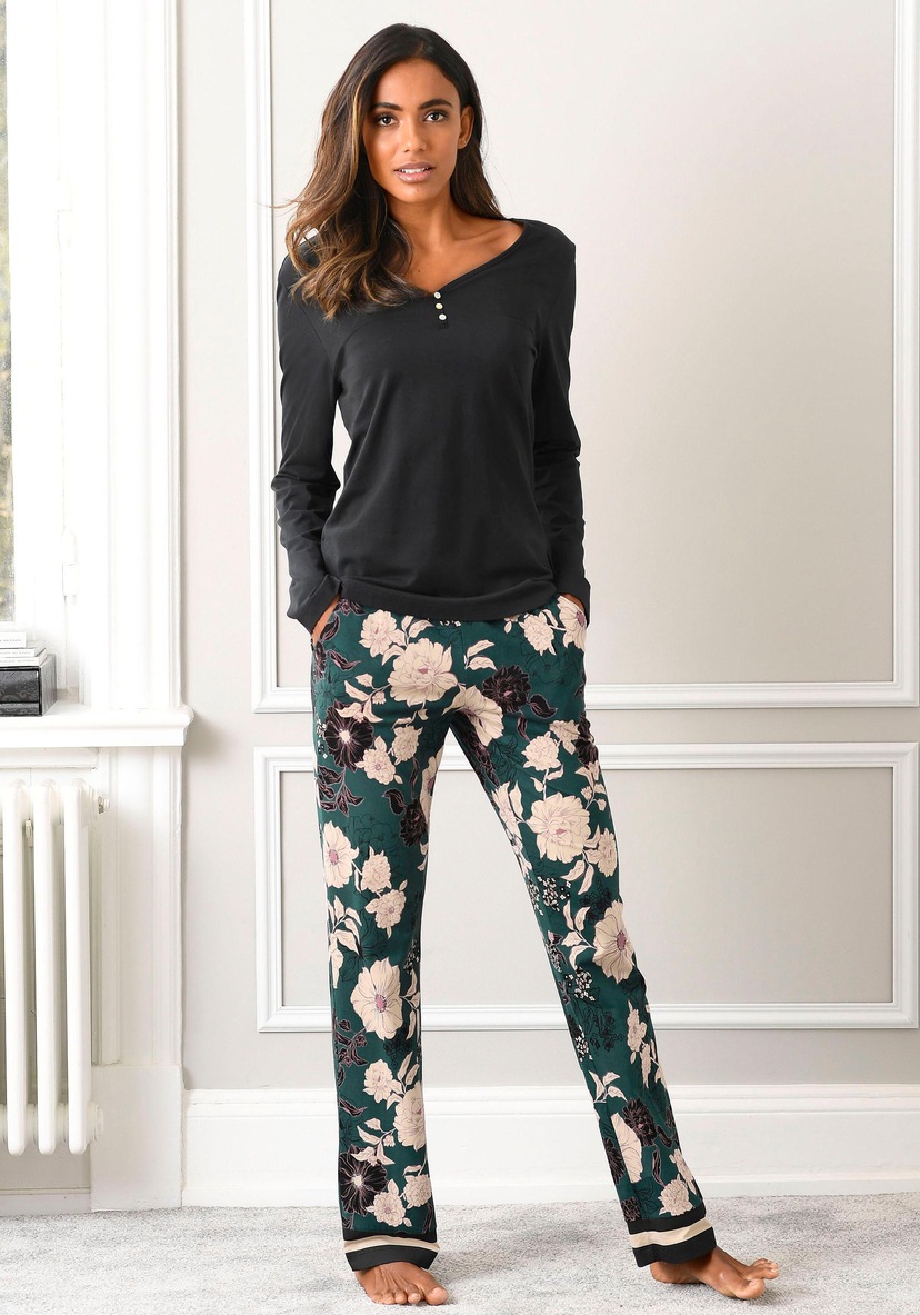 GÖTZBURG Shorty, tlg.), | mit online (2 floralem Pyjama kaufen Print BAUR