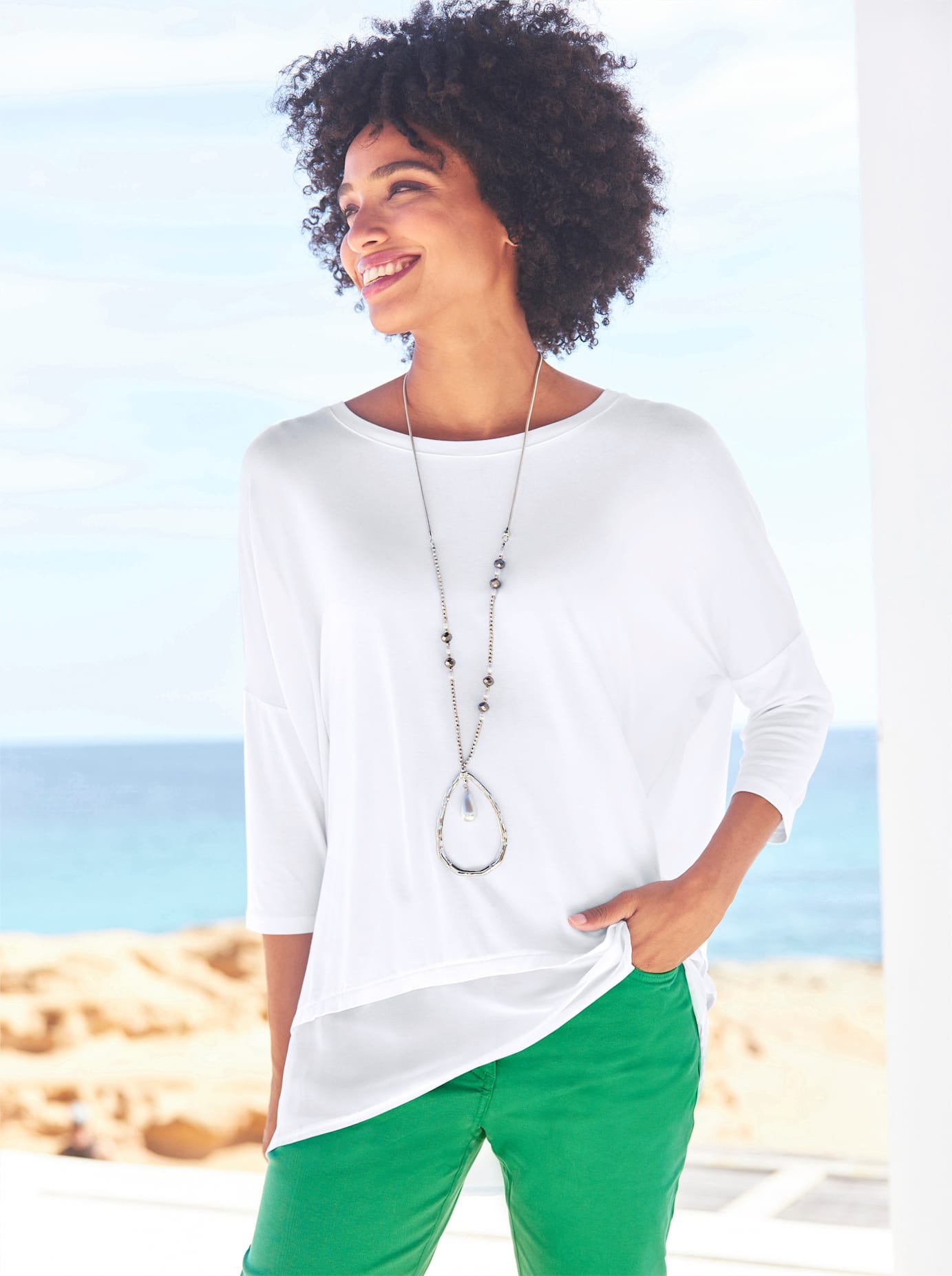 LINEA TESINI by heine Oversize-Shirt "Oversized Shirt", (1 tlg.) günstig online kaufen