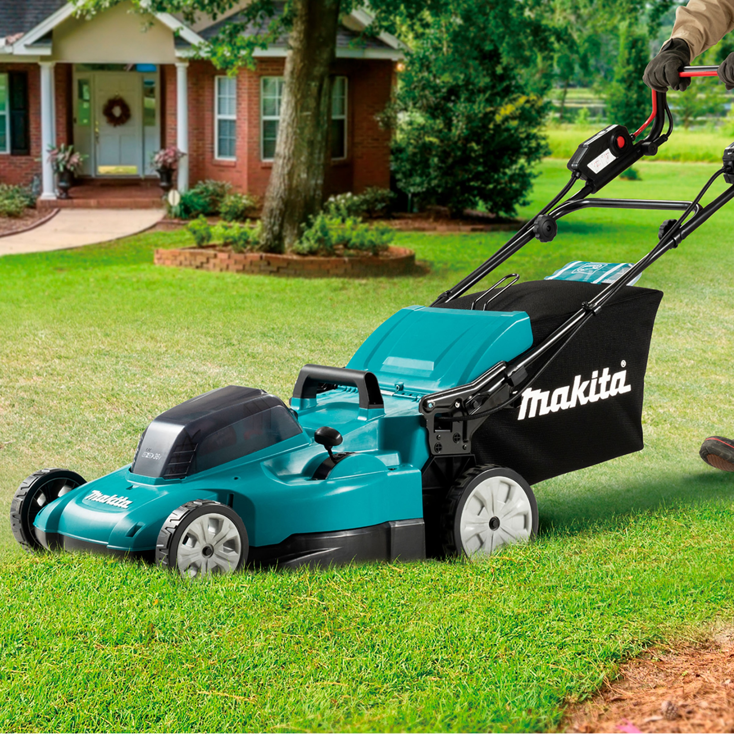 Makita Akkurasenmäher »»DLM539Z«« Ohne Akku und Ladegerät,2x18V, 53 cm, 70 l