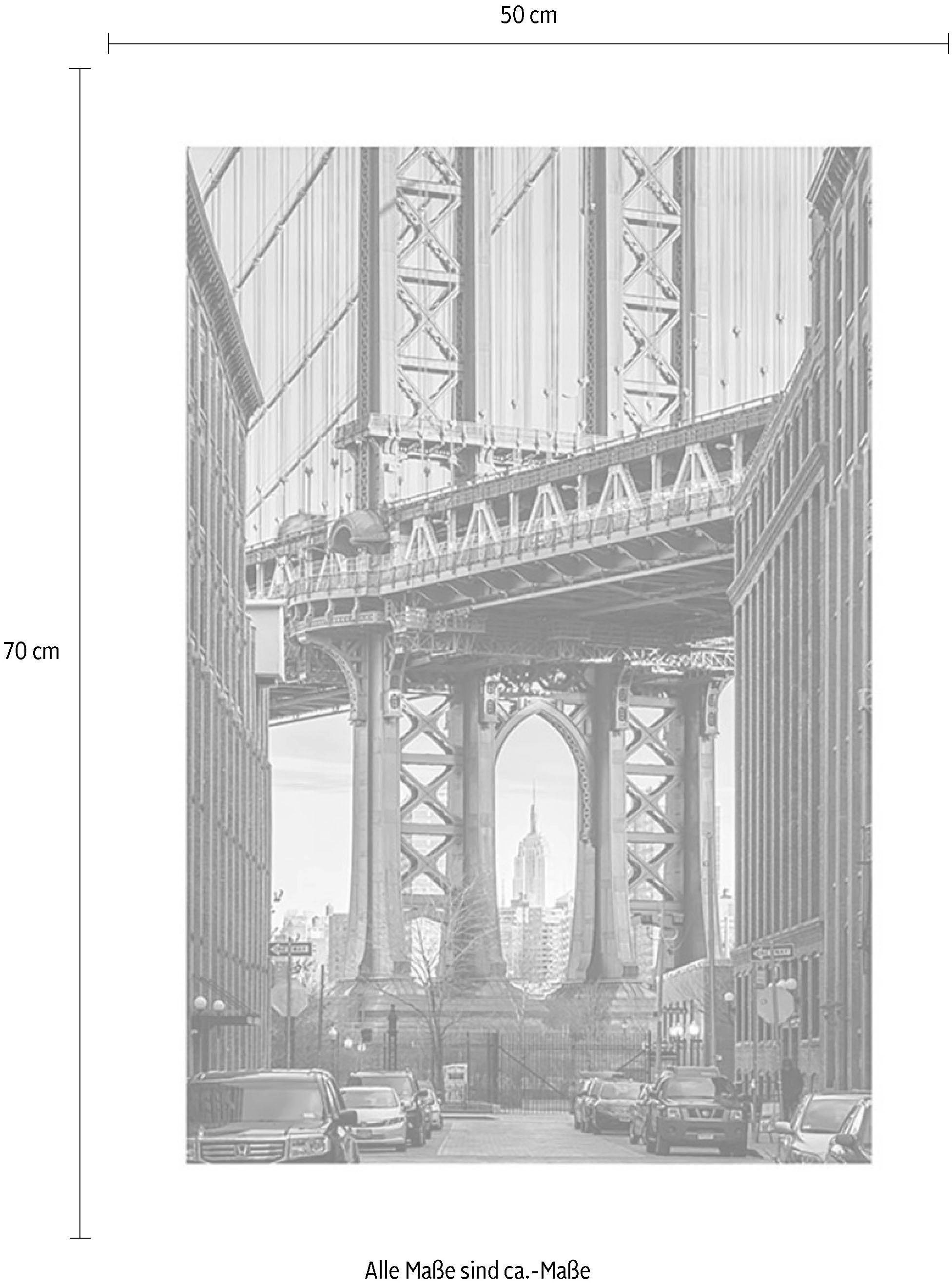 Komar Bild »Brooklyn Bridge«, Städte, (1 St.), Wandbild zur Dekoration - ohne Rahmen
