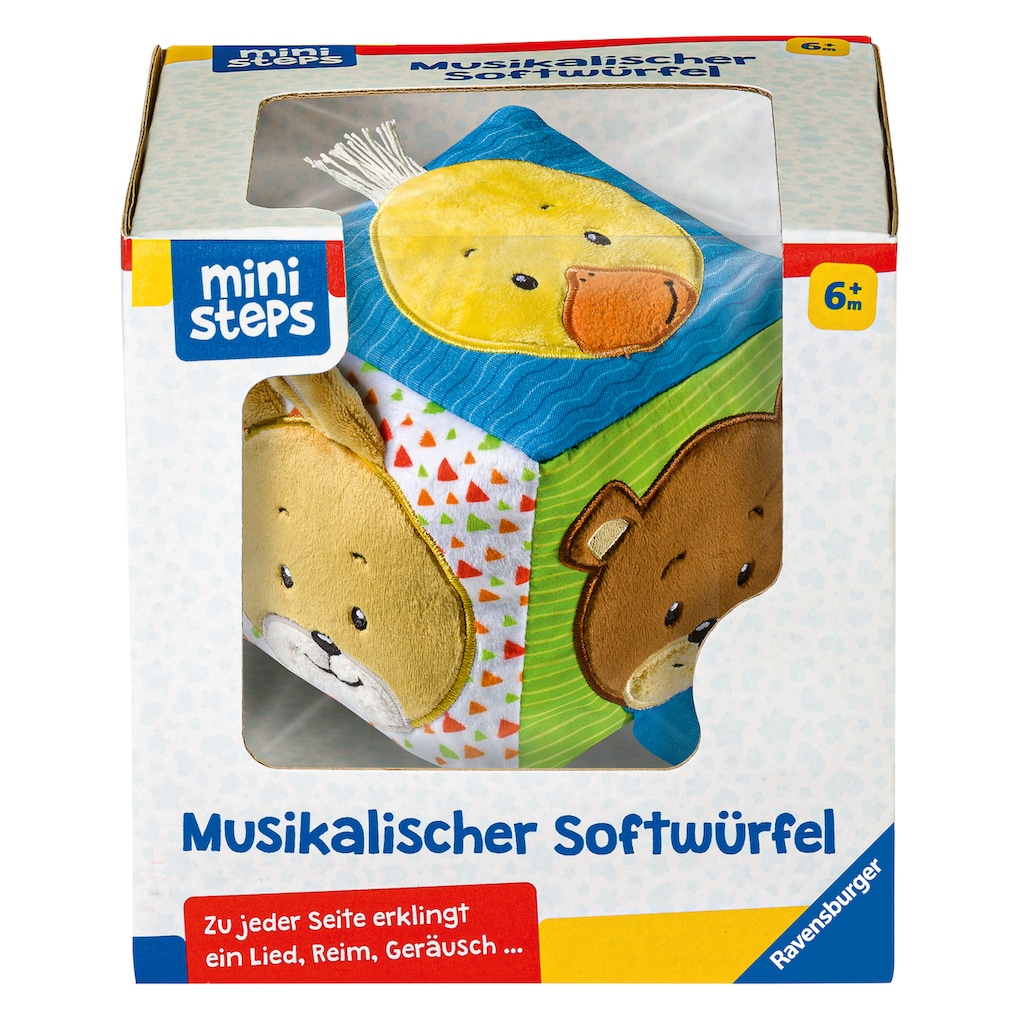 Ravensburger Greifspielzeug »ministeps® Musikalischer Softwürfel«