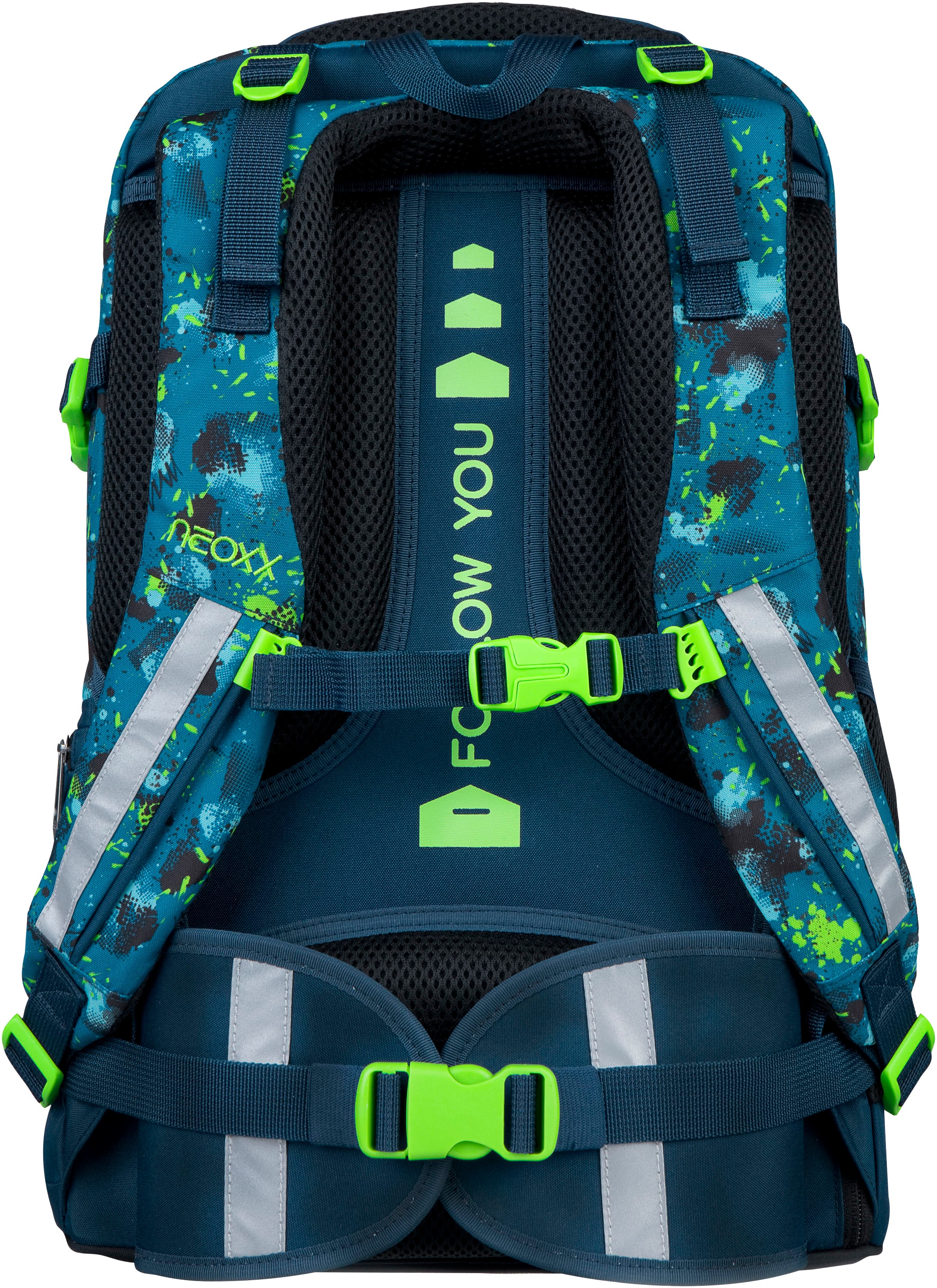 neoxx Schulrucksack »Active Pro, Petrol Extreme«