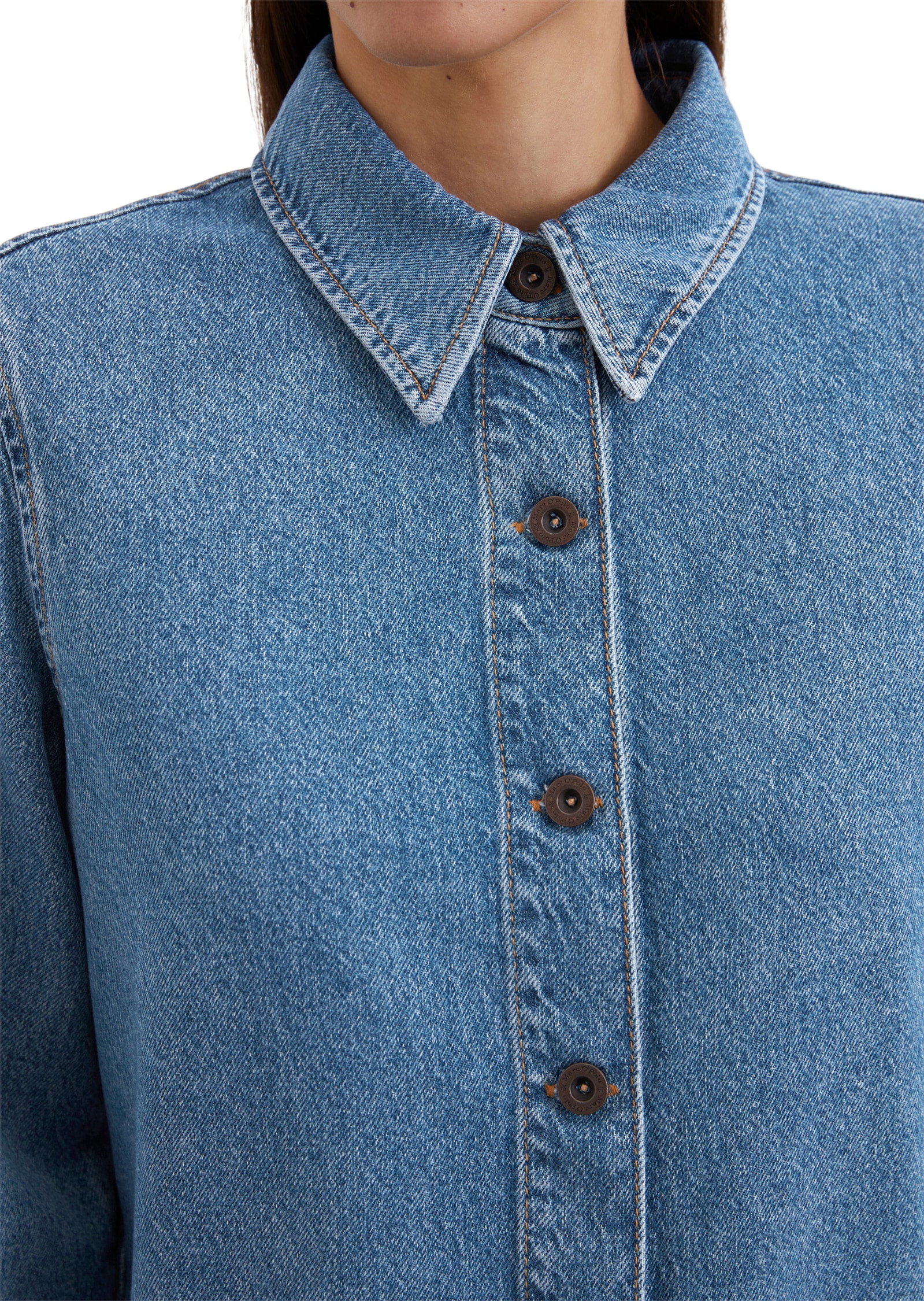 Marc O'Polo Jeansbluse »aus Lyocell-Bio-Baumwolle-Mix«