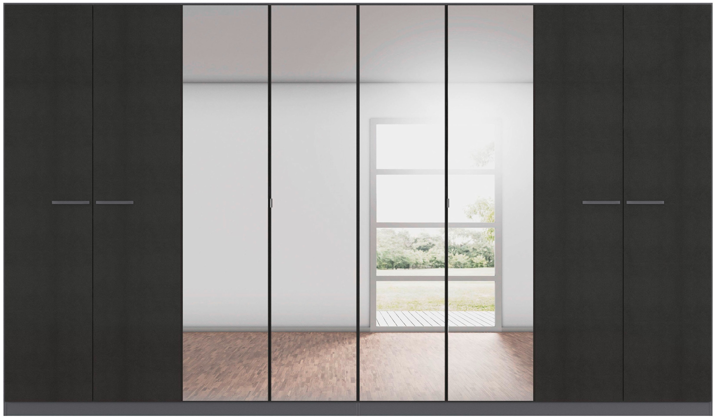 rauch Drehtürenschrank »Kleiderschrank Schrank Garderobe TOPSELLER OTELI inkl. Inneneinteilung«, (erhältlich in Breiten 91-360 cm, ab Breite 136cm inkl. Innenschubladen), mit zusätzlichen Einlegeböden, optional mit Spiegel MADE IN GERMANY
