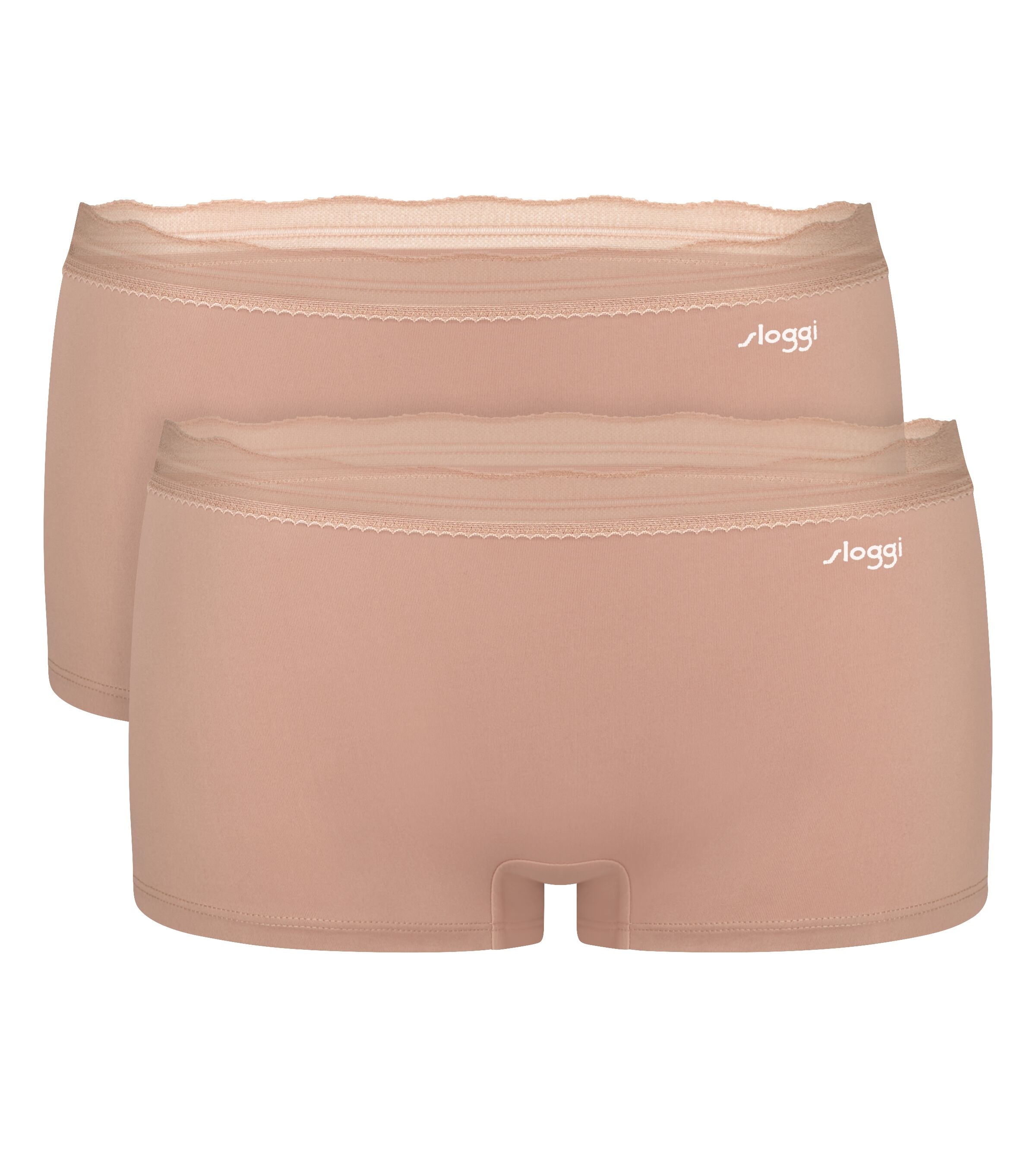 sloggi Panty "GO Blush Short 2P" mit Spitzendetails
