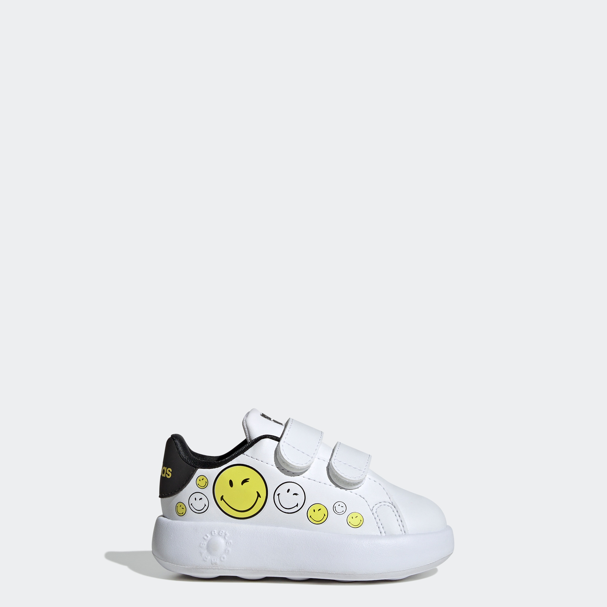 adidas Sportswear Klettschuh »ADIDAS SMILEY ADVANTAGE KIDS«, Design auf den Spuren des adidas Stan Smith, für Kinder