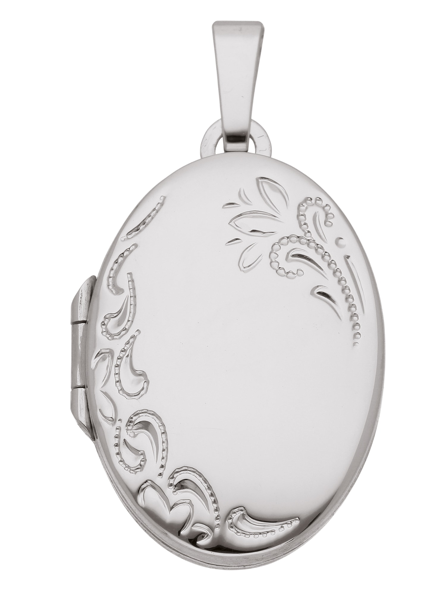 Adelia´s Kettenanhänger »585 Weißgold Medaillon Anhänger« 585 Gold Weißgoldschmuck für Damen