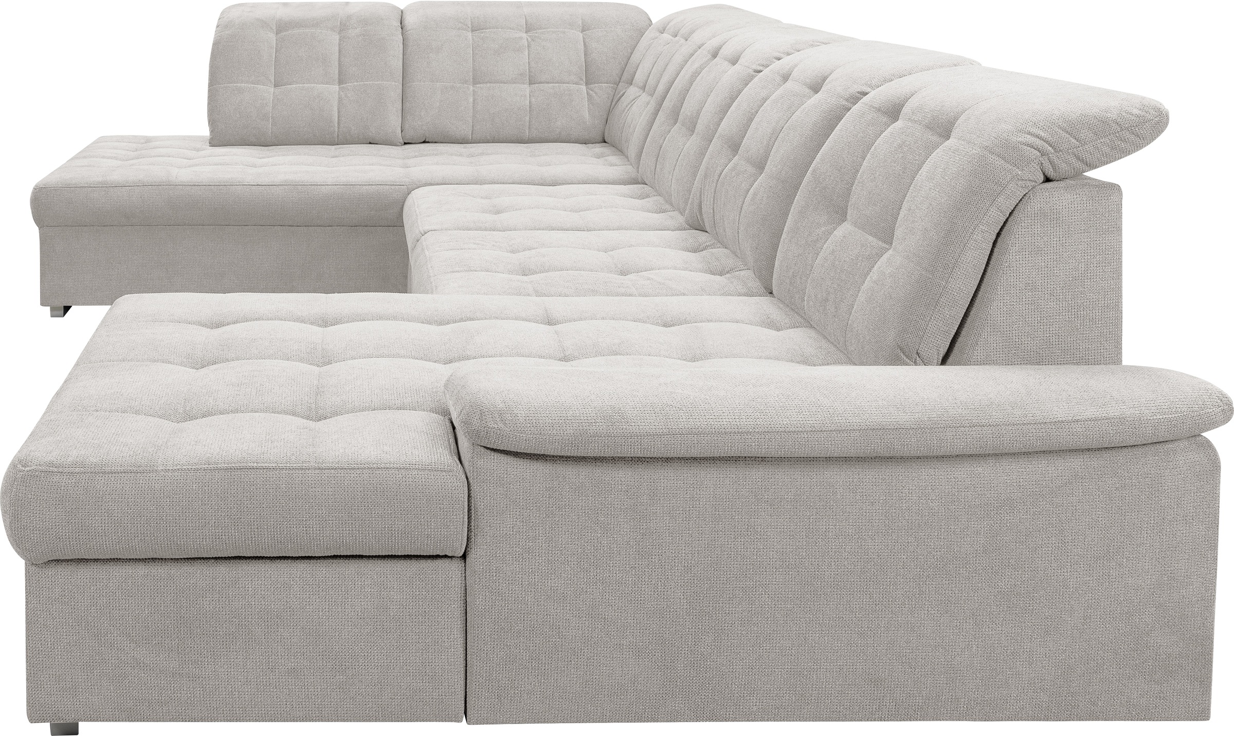 WERK2 Wohnlandschaft »Kordula-New Multifunktion Couch, Breite 332cm, U-Form«, Sofa in U-Form mit Schlaffunktion & Bettkasten, Schlafcouch