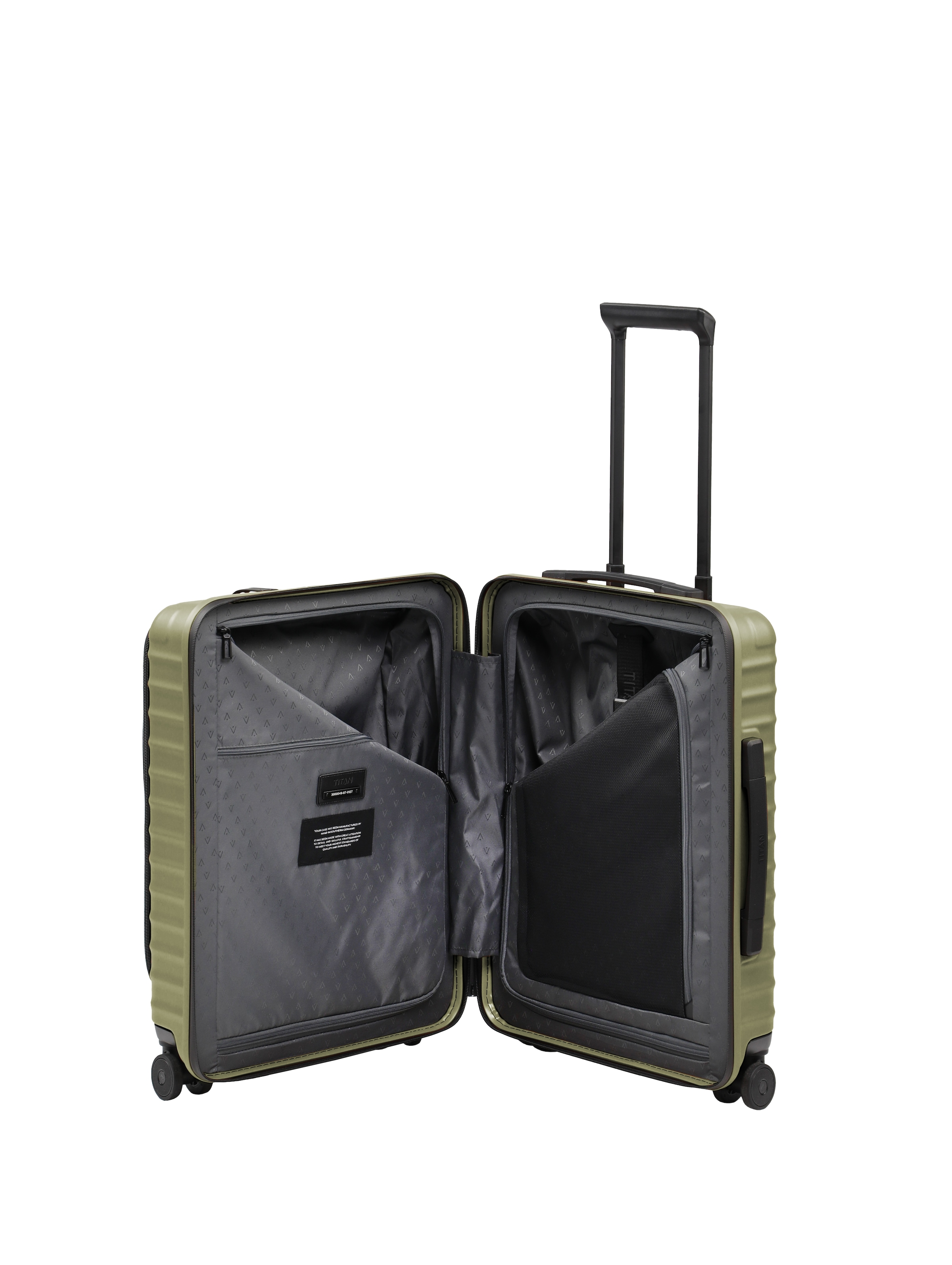 TITAN® Trolley »UPGRADE Koffer Hartschale« 38 l 4 Rollen mit kratzresistenter Oberfläche und cleverer Innenaufteilung