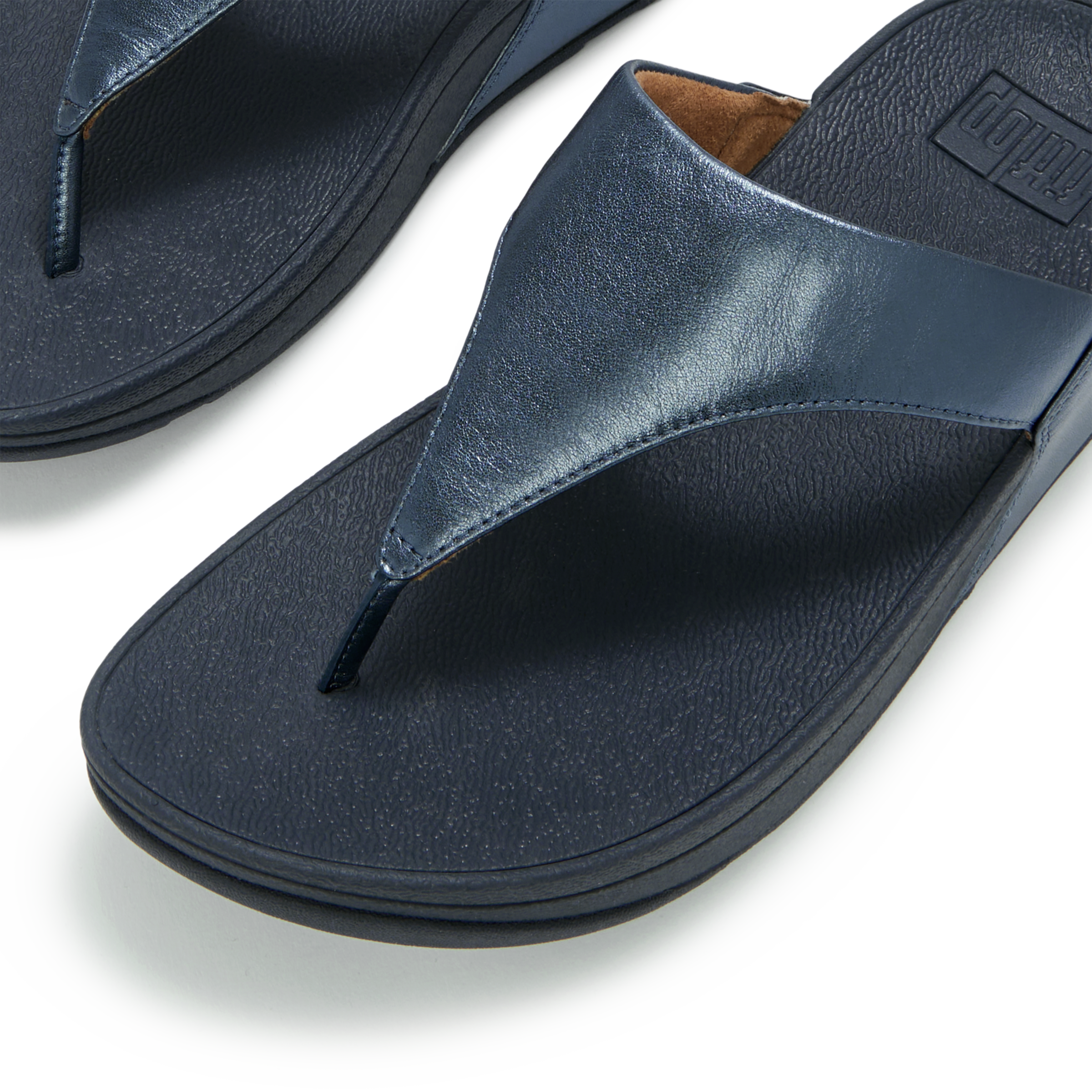 Fitflop Dianette »LULU LEATHER TOEPOST«  Zehentrenner, Pool Slides, Pantolette, Badeschuh mit Keilabsatz