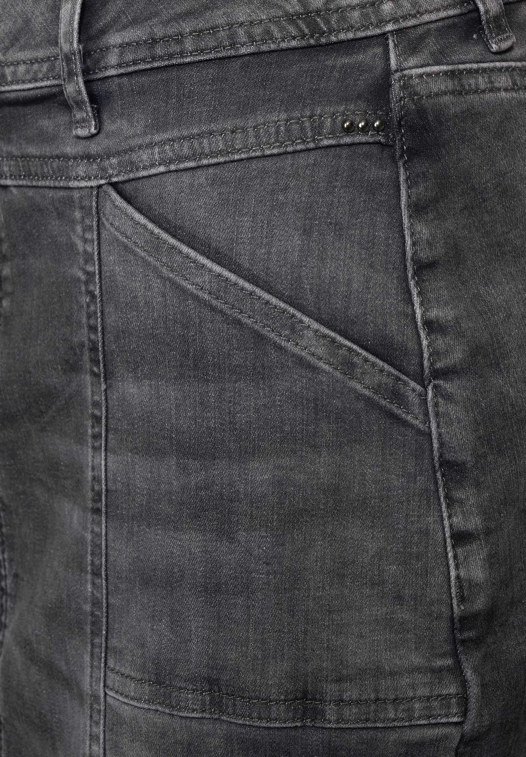 STREET ONE Jeansrock, mit dekorativen Nähten