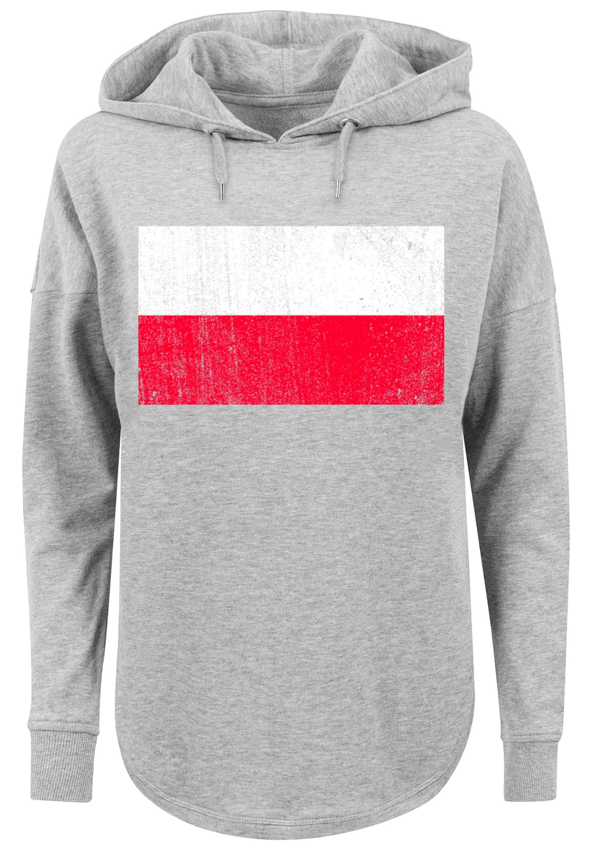 F4NT4STIC Kapuzenpullover "Poland Polen Flagge distressed", Print günstig online kaufen