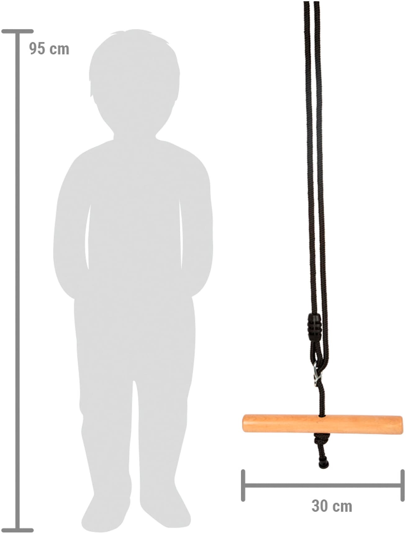 Small Foot Schaukelsitz »Trapezschaukel Twist Black Line«