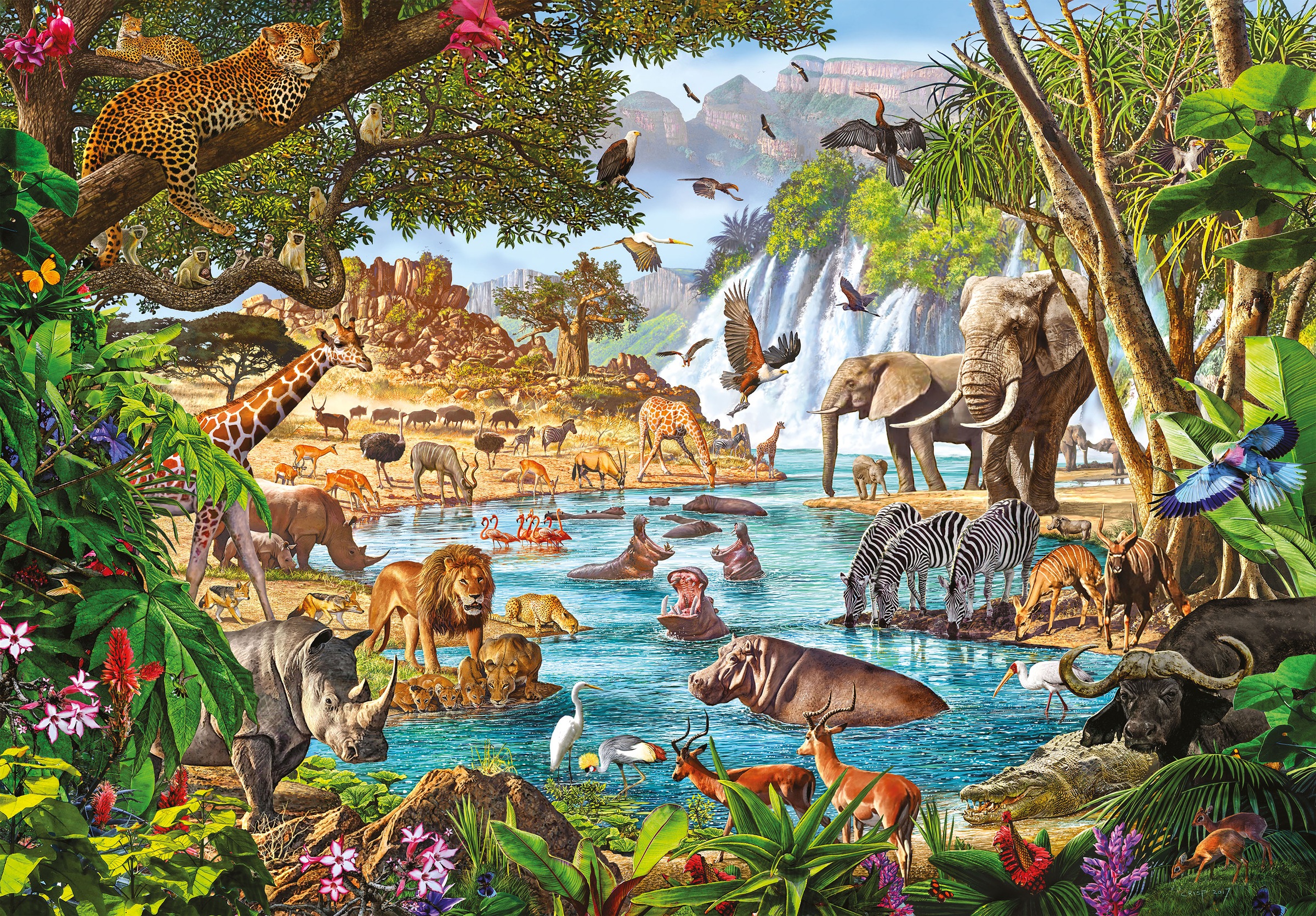 Clementoni® Puzzle »High Quality Collection, Wasserstelle«, Made in Europe