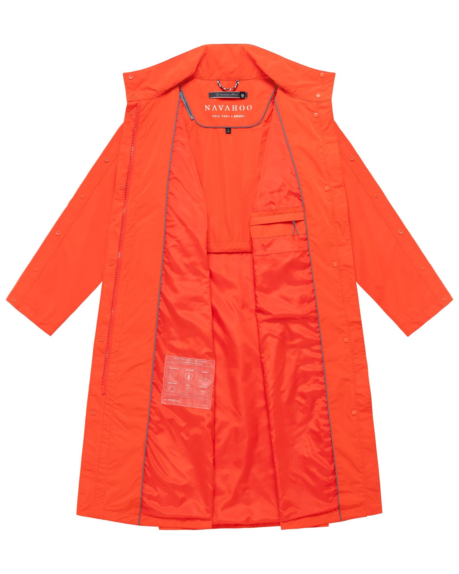 Navahoo Langmantel »Zenblüte 14« Modischer oversized Damen Parka mit krempelbaren Ärmeln