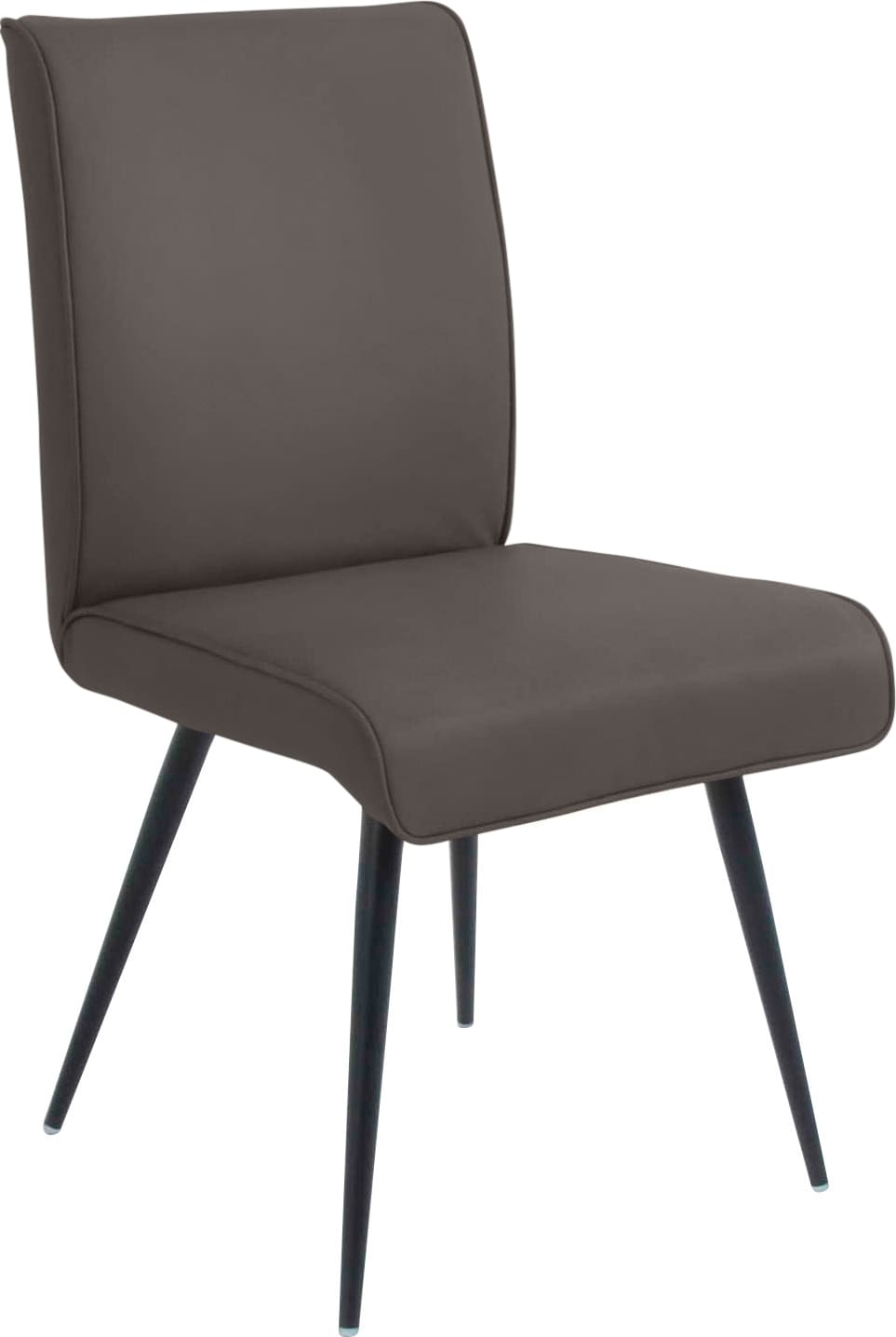 K+W Komfort & Wohnen 1100000002199 "Giacomo I" () 1 Stk.4- Fußstuhl mit umlaufenden 4mm Keder am Rücken und Sitz, Metallfüße