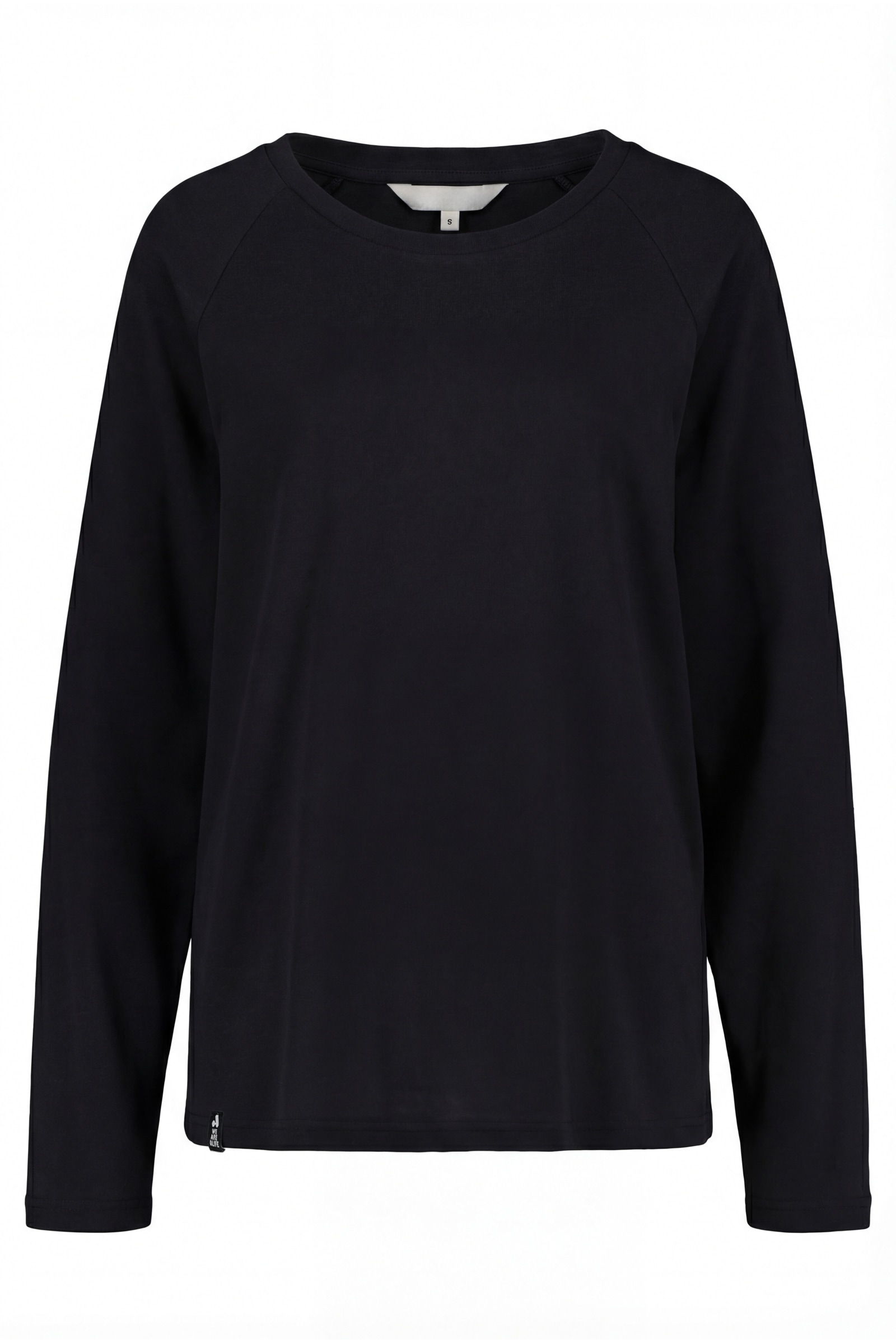 Langarmshirt ALIFE & KICKIN "Damen GaiaAK A", Damen, Gr. XS, schwarz, 100% Baumwolle (Bio), Shirts Langarmshirt