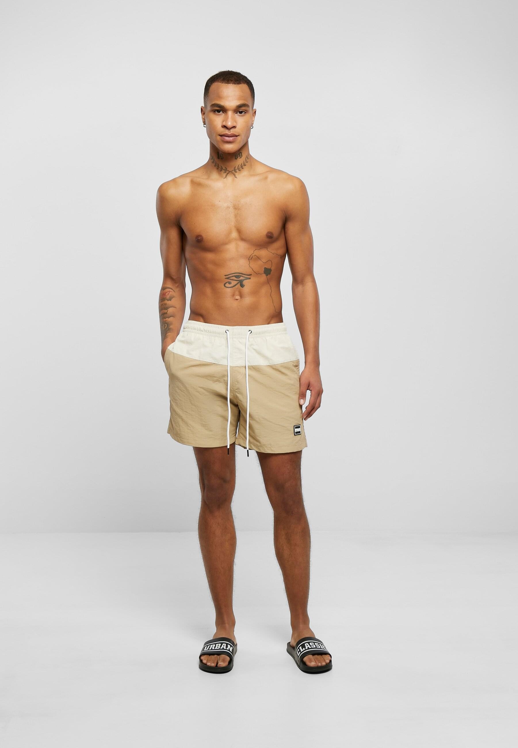 URBAN CLASSICS Badeshorts »Urban Classics Herren Block Swim Shorts«