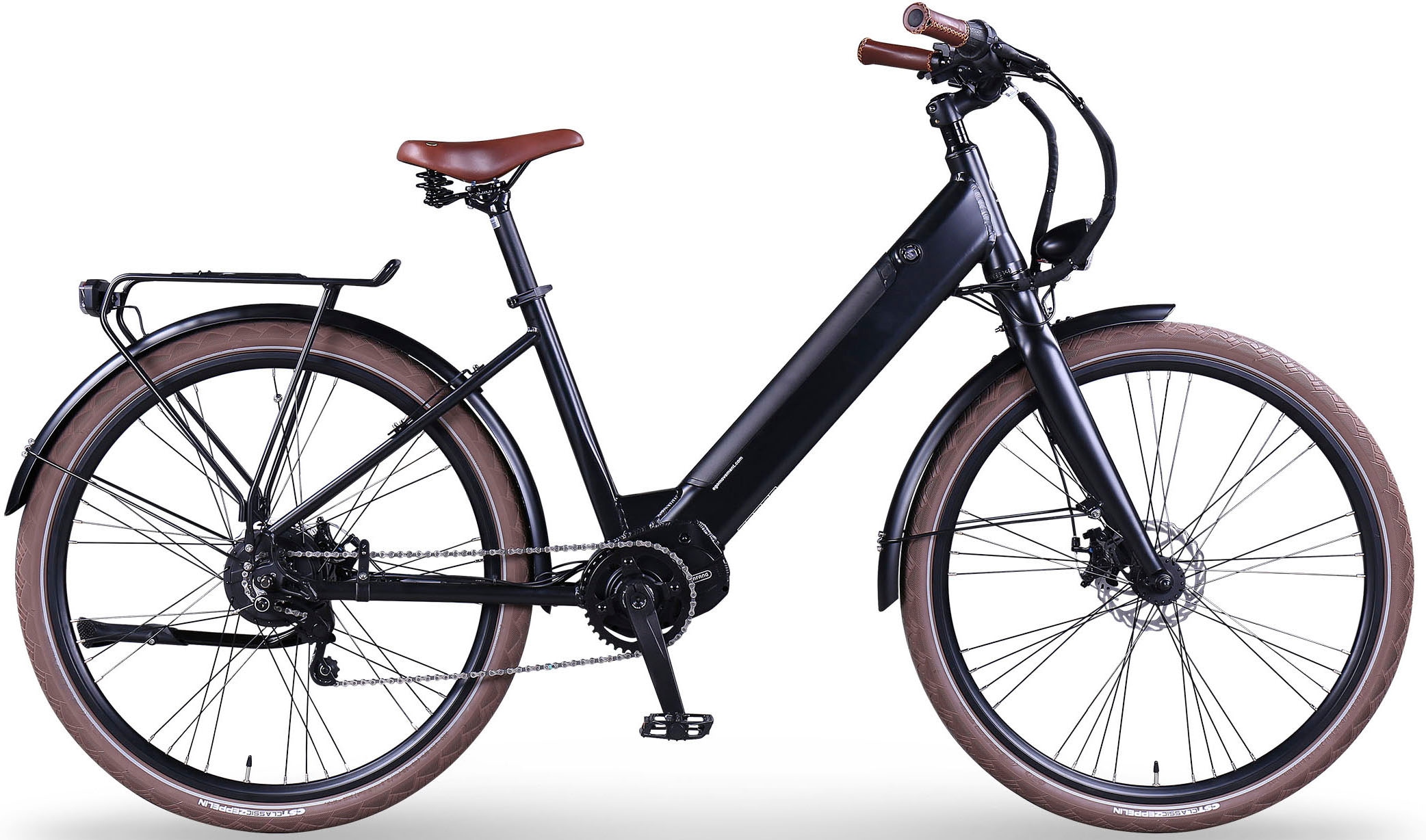 eGO Movement E-Bike "City 25 Julia Wave 45 cm Schwarz 28"", Enviolo, Mittelmotor 250 W, Pedelec, Elektrofahrrad für Dame