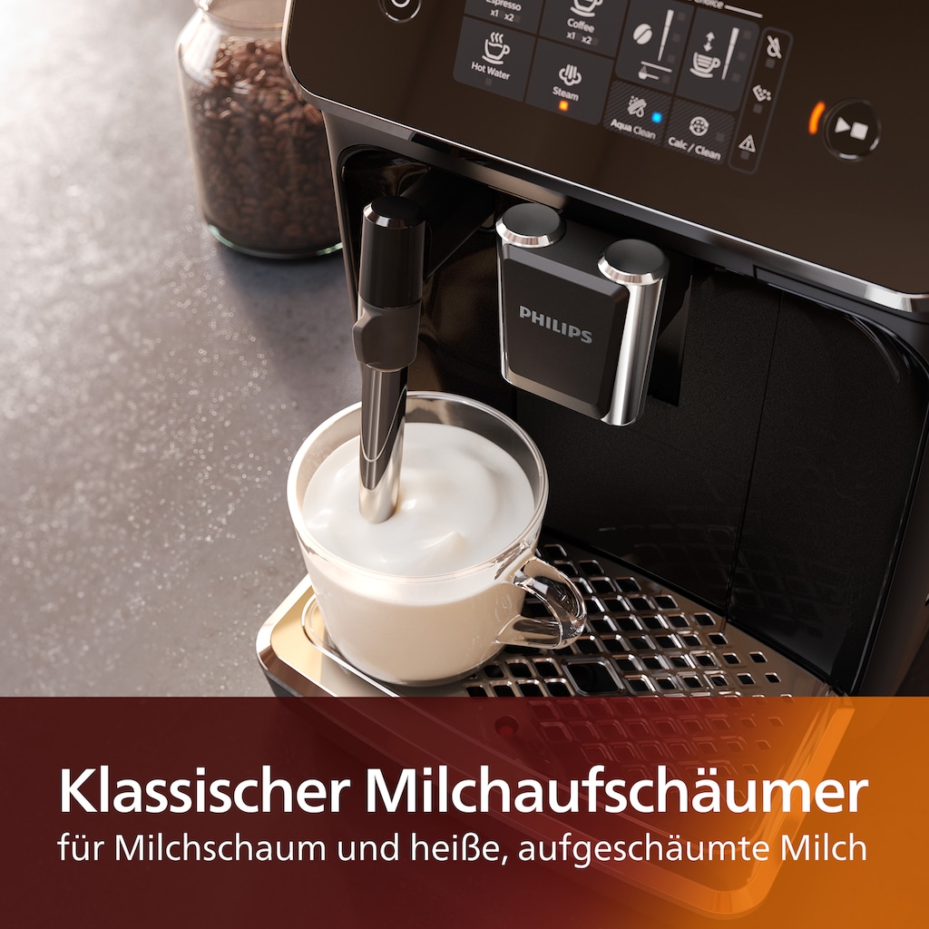 Philips Kaffeevollautomat »EP2225/10 2200 Series, mit 2 leckeren Kaffeespezialitäten,«