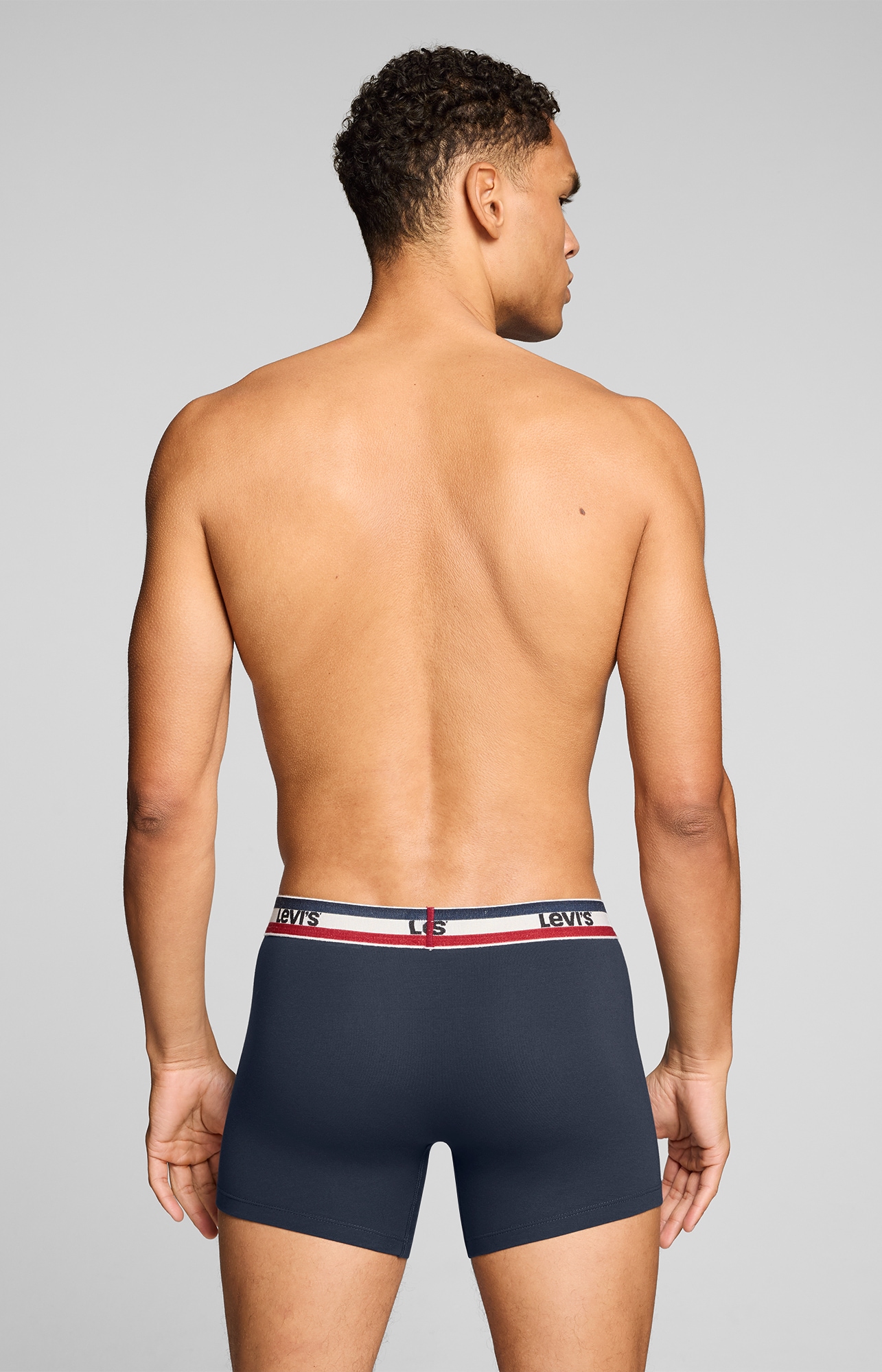 Levi's® Boxershorts »LEVIS MEN REPEAT SPW LOGO BOXER BRIEF« 2er Pack,  ohne Eingriff, elastischer Logobund, Baumwoll-Mix