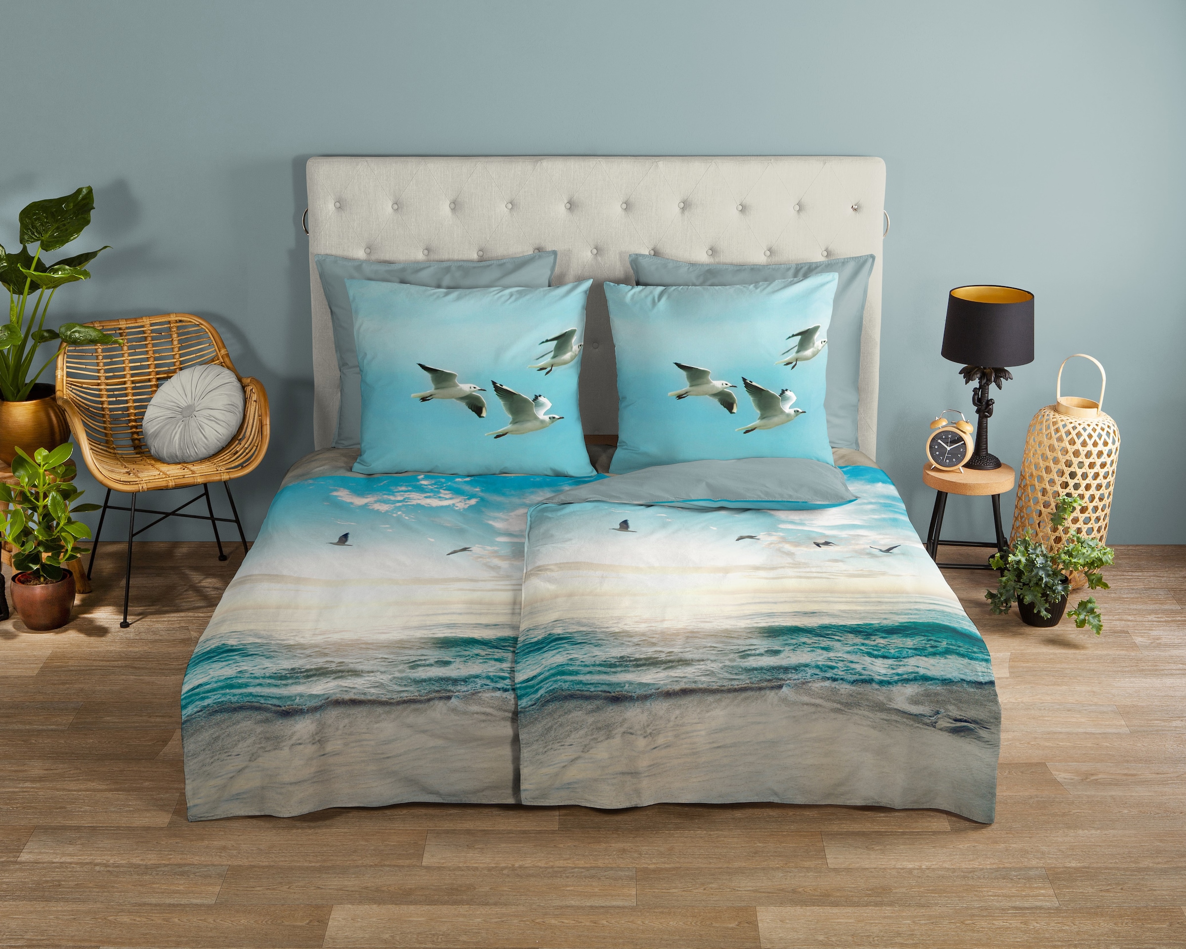 good morning Wendebettwäsche "Brisa" 3 Stk. tlg. 100% Baumwolle, Renforcé, günstig online kaufen