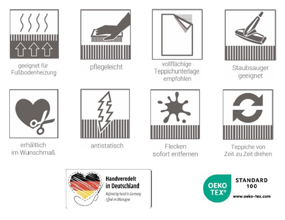 Thumbnail - SCHÖNER WOHNEN-Kollektion Teppich "Magic 6104" rechteckig 7 mm Höhe Hoch Tief Struktur, mit Viskose, weich und glänzend