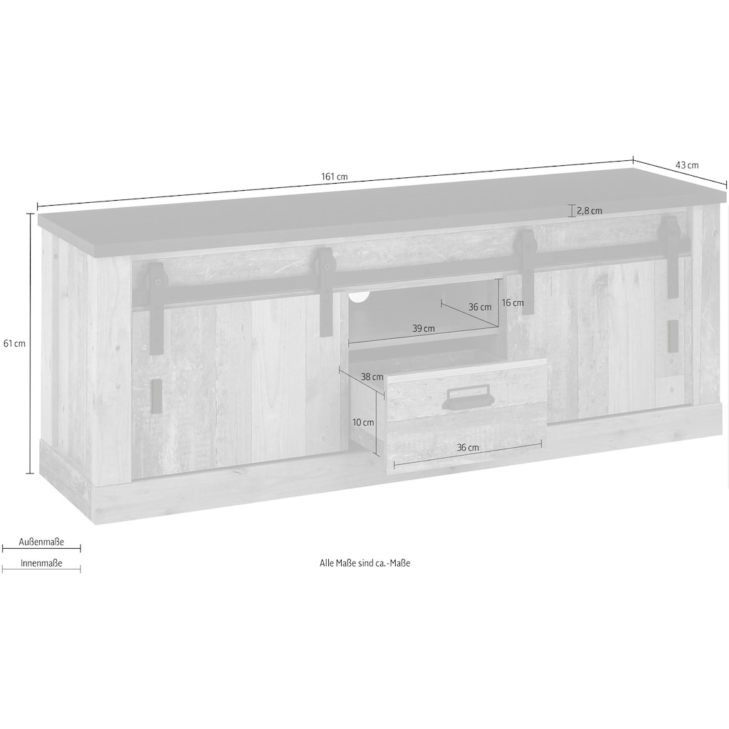 Home affaire Lowboard »SHERWOOD«