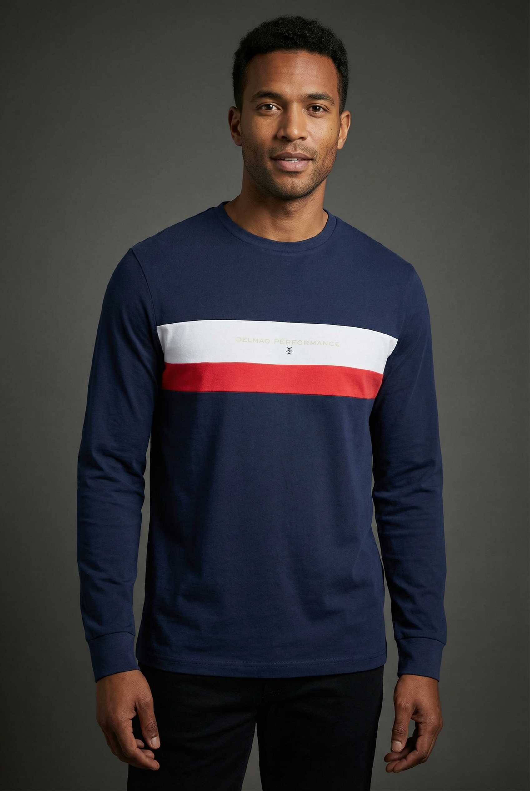 DELMAO Langarmshirt "Neue Kollektion" schmale Passform, Langarm, mit Rundha günstig online kaufen