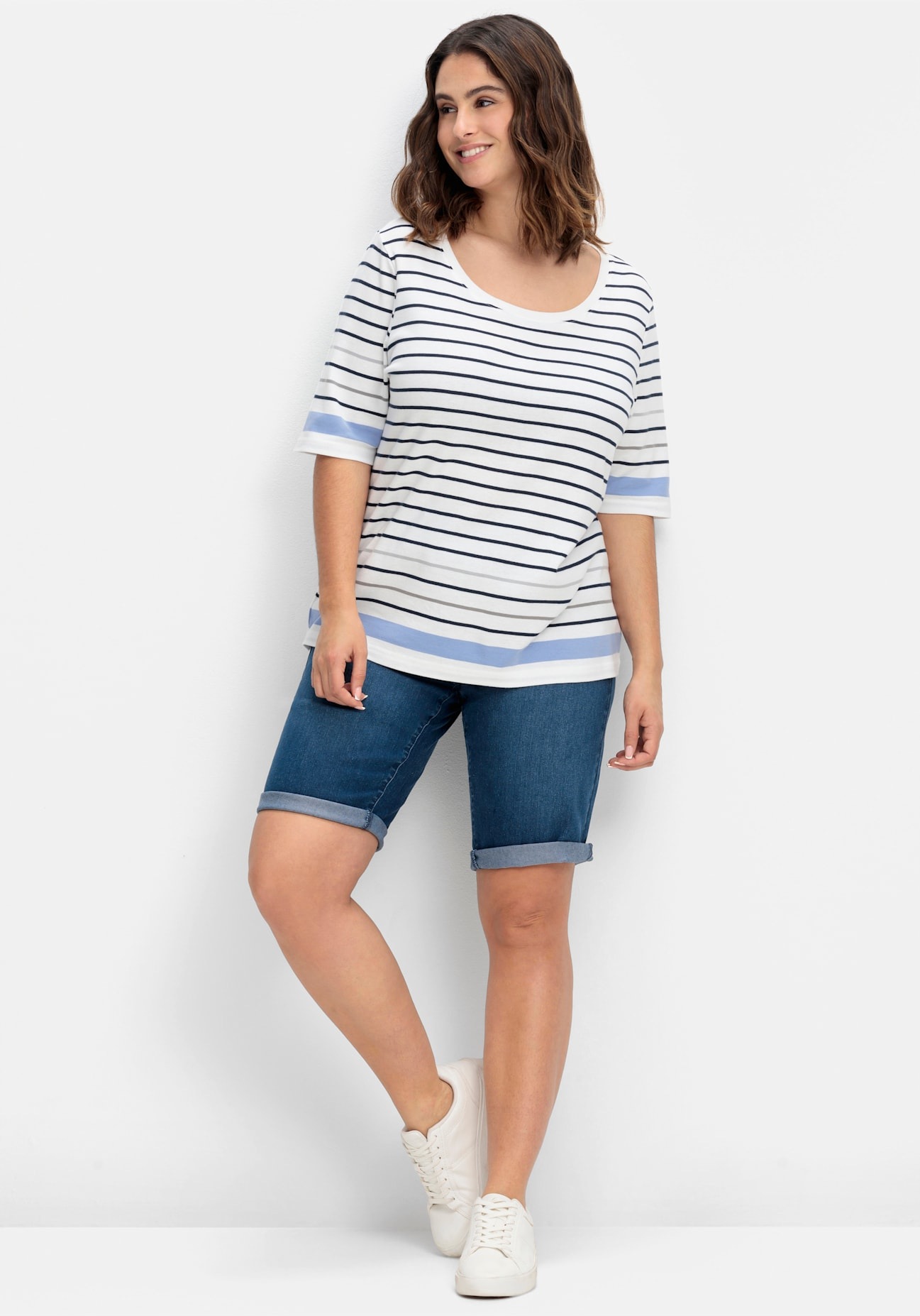 Sheego Jeansbermudas, (1 tlg.) günstig online kaufen