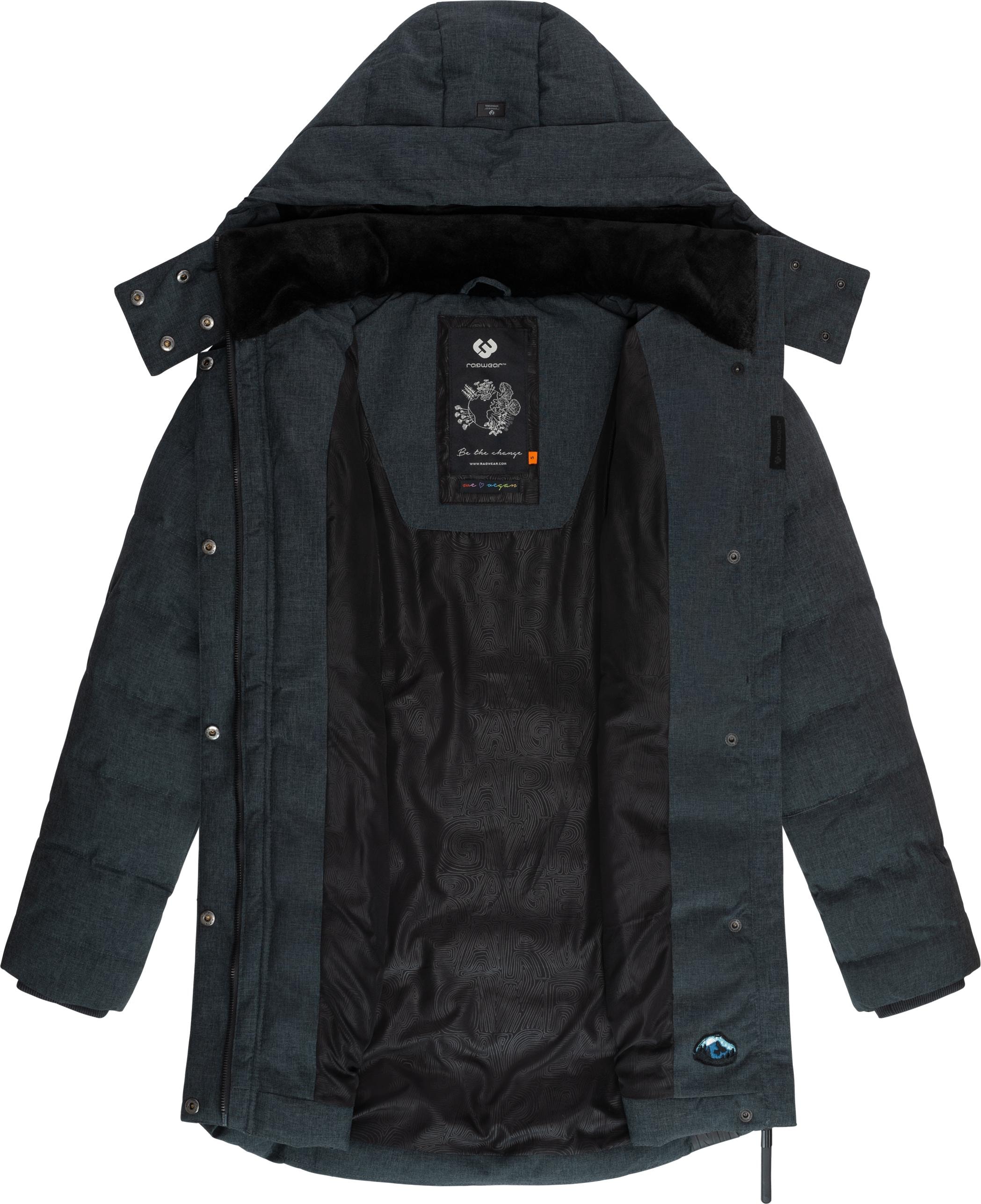 Ragwear Winterjacke »Ashanta Block«, mit Kapuze, Wasserdichter gesteppter Winterparka mit gefütterter Kapuze