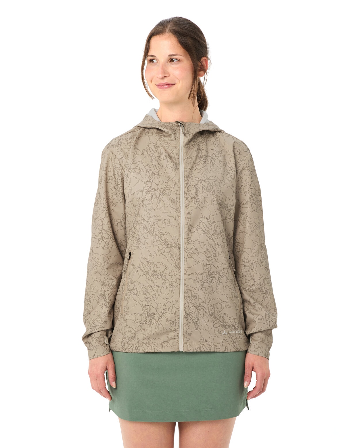 VAUDE Windbreaker "Womens Adlux Air Jacket" mit Kapuze Windabweisend, Sehr atmungsaktiv, Kleines Packmaß