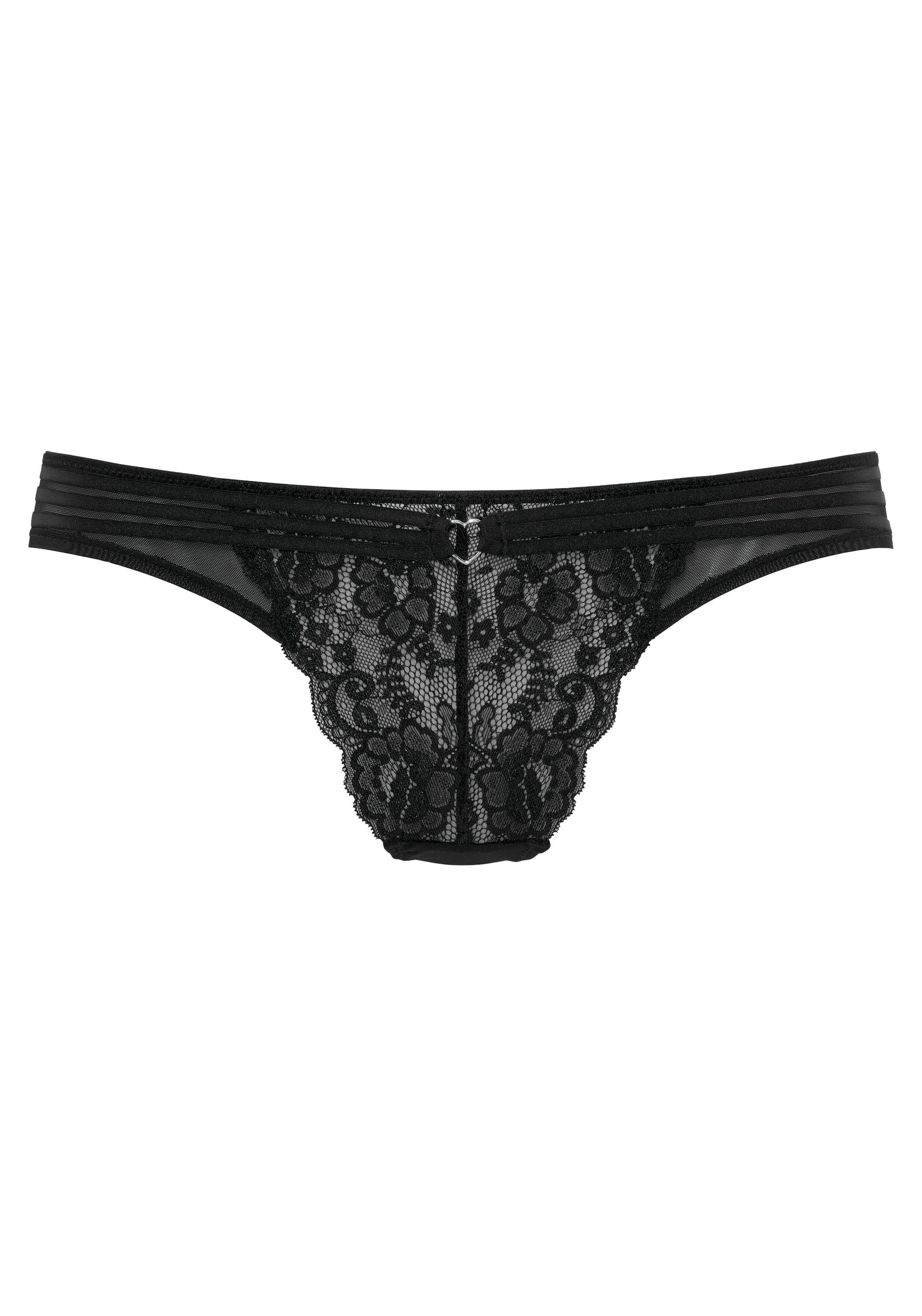 Vivance Stringpanty "Francesca", mit feinem Herzaccessoire günstig online kaufen