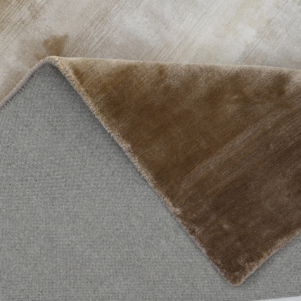 Home affaire Teppich »Katalin, handgewebt, Teppiche aus 100% Viskose, farblich changierend«, rechteckig