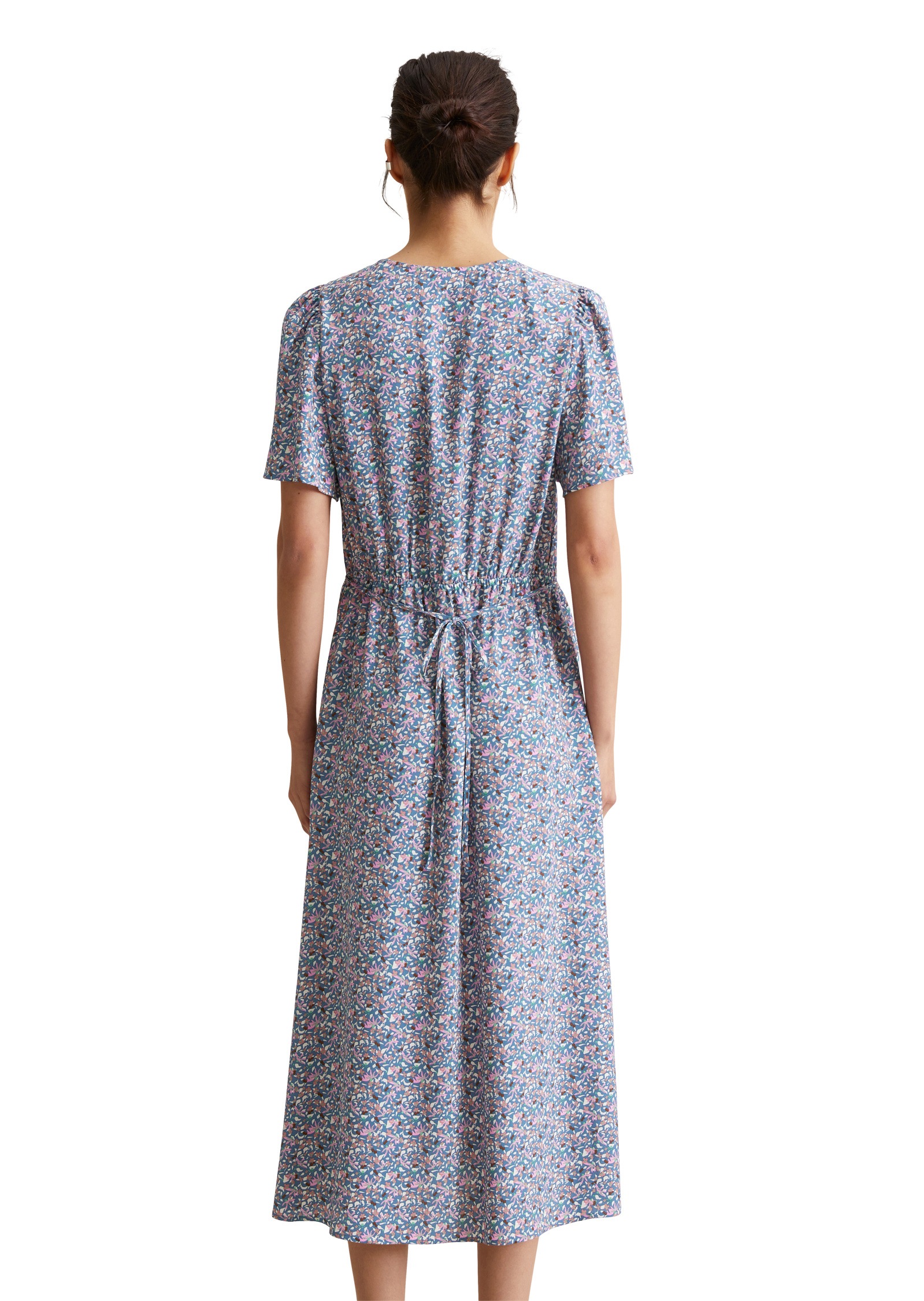Marc O'Polo DENIM Midikleid »aus bedrucktem Viskose-Crêpe«