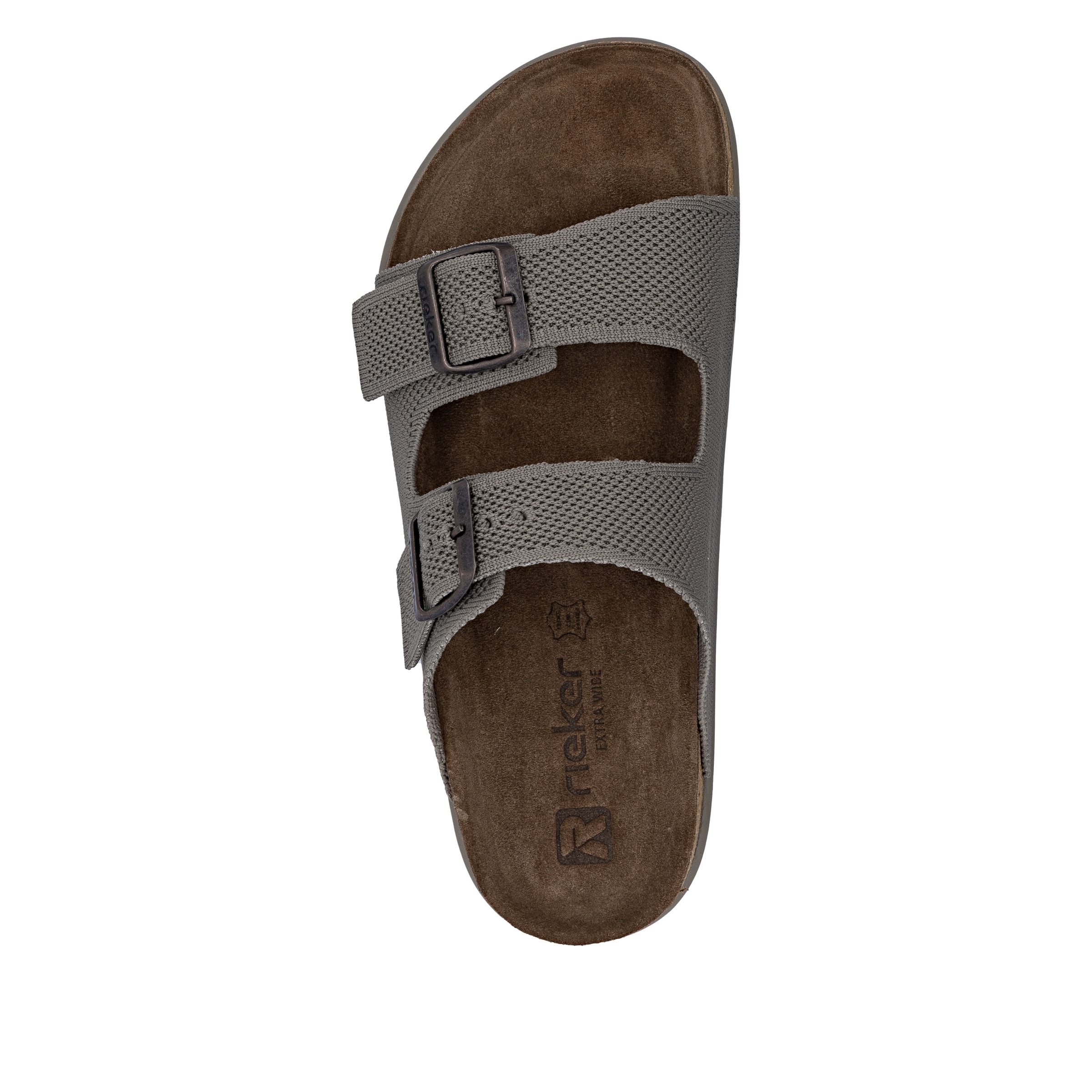 Rieker Pantolette  Sommerschuh, Strandschuh, Hausschuh, Urlaubsschuh mit zwei Schnallen