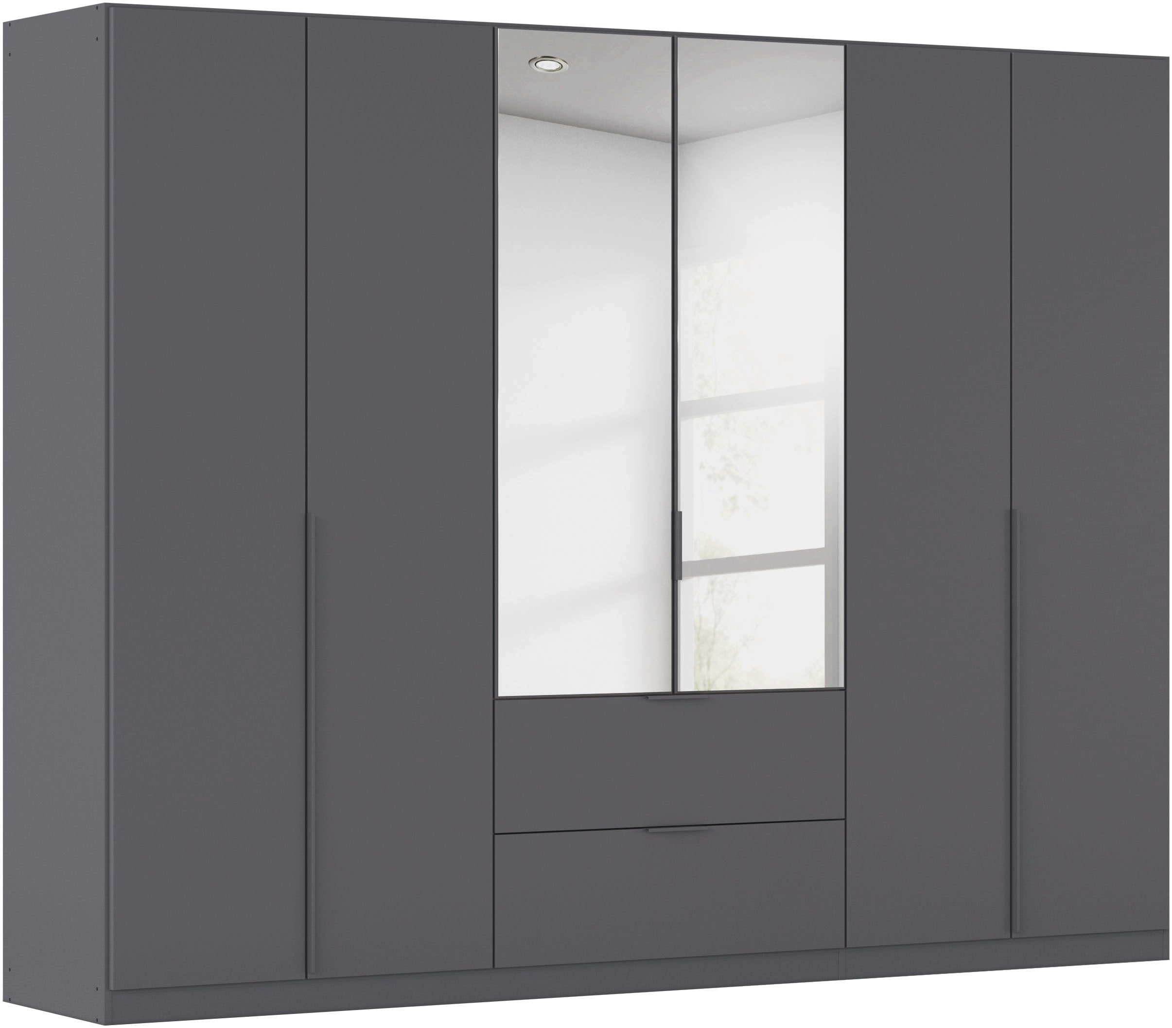 OTTO home Drehtürenschrank "Kleiderschrank Schrank Garderobe AGORDO mit Dekor- oder Hochglanzfront" in zwei Griff-Farben, Breiten 91-360 cm, mit Außenschubkästen, in 7 Breiten und 2 Höhen MADE IN GERMANY